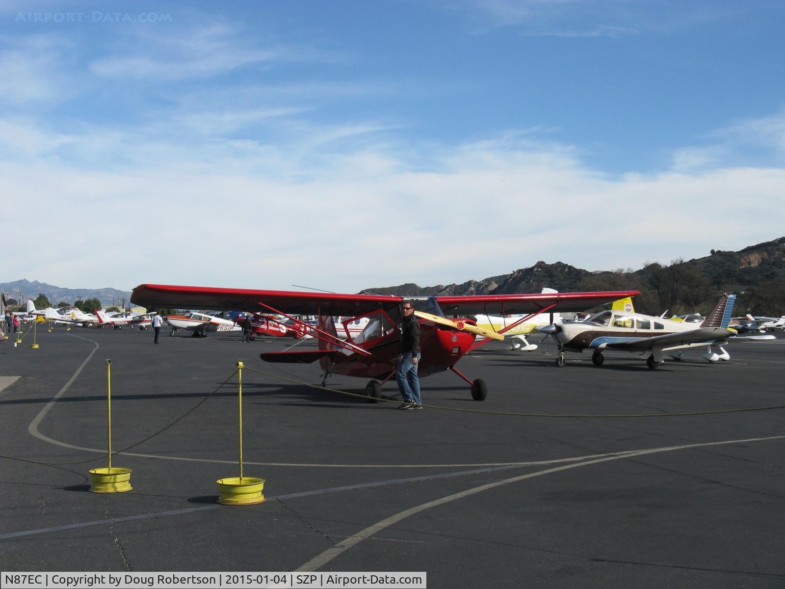 N87EC, 2007 American Champion 7EC C/N 1010-2007, 2007 American Champion 7EC 'The Champ' LSA, Lycoming O-200A lightweight 100 Hp with wood prop & fuel limited to meet 1,320 lb LSA weight limit