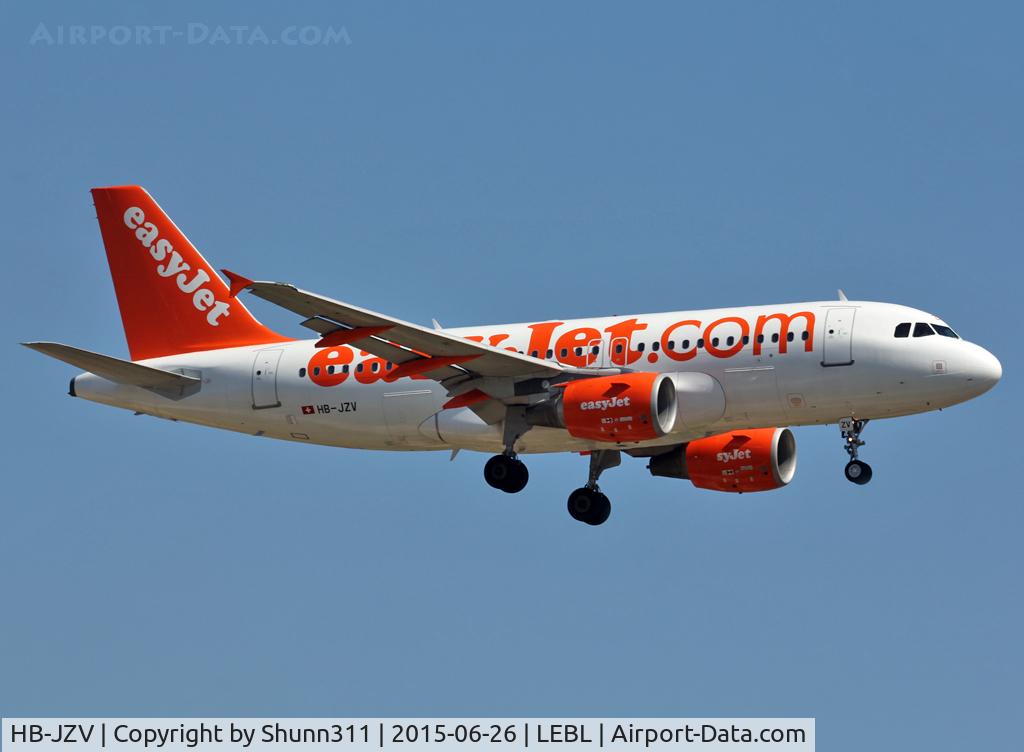 HB-JZV, 2006 Airbus A319-111 C/N 2709, Landing rwy 25R