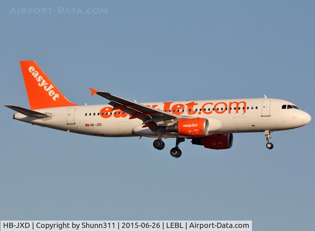 HB-JXD, 2011 Airbus A320-214 C/N 5150, Landing rwy 25R