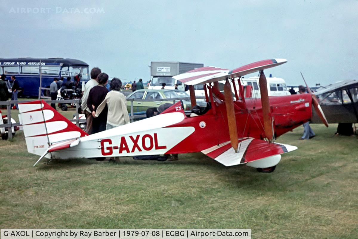 G-AXOL, 1972 Currie Wot C/N PFA 3012, Currie Wot [PFA 3012] Leicester~G 08/07/1979. From a slide.