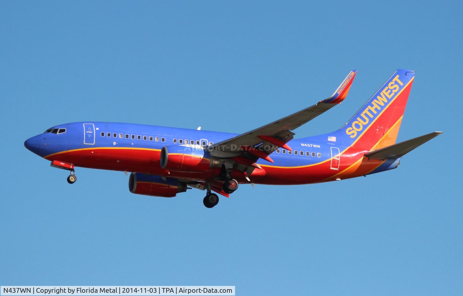 N437WN, 2003 Boeing 737-7H4 C/N 29832, Southwest