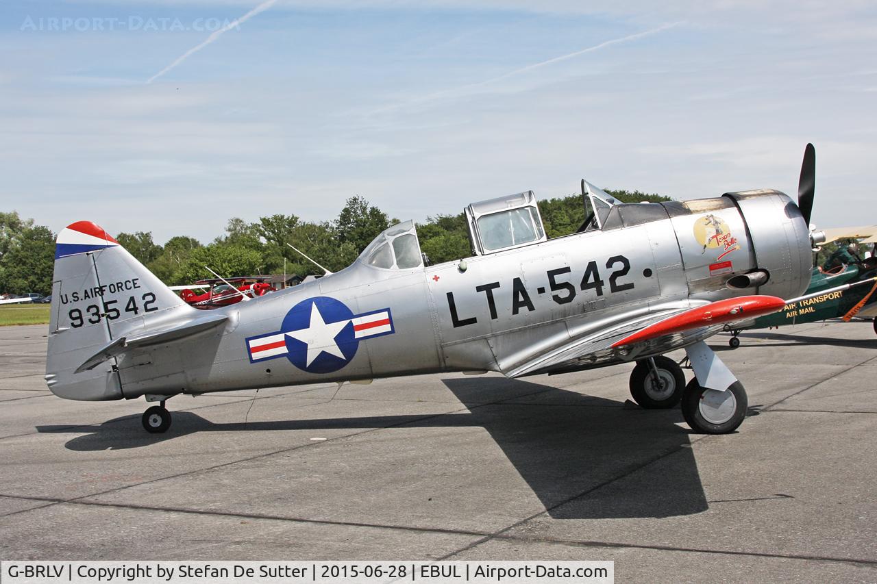 G-BRLV, 1954 Canadian Car & Foundry T-6 Harvard Mk.4 C/N CCF4-194, Ursel Avia 2015.