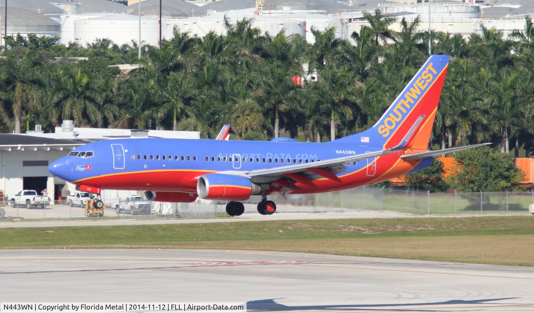 N443WN, 2003 Boeing 737-7H4 C/N 29838, Southwest