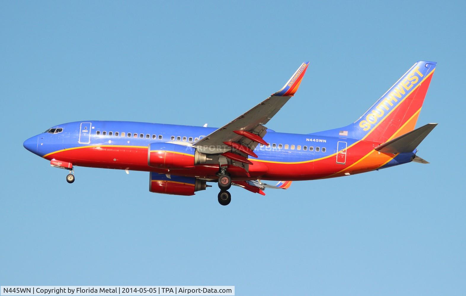 N445WN, 2003 Boeing 737-7H4 C/N 29841, Southwest