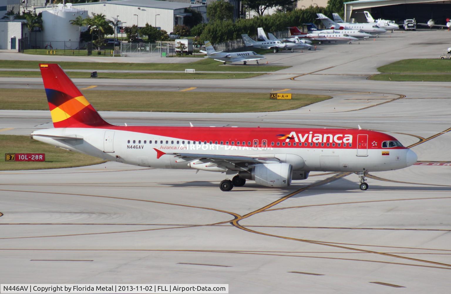 N446AV, 2009 Airbus A320-214 C/N 4046, Avianca