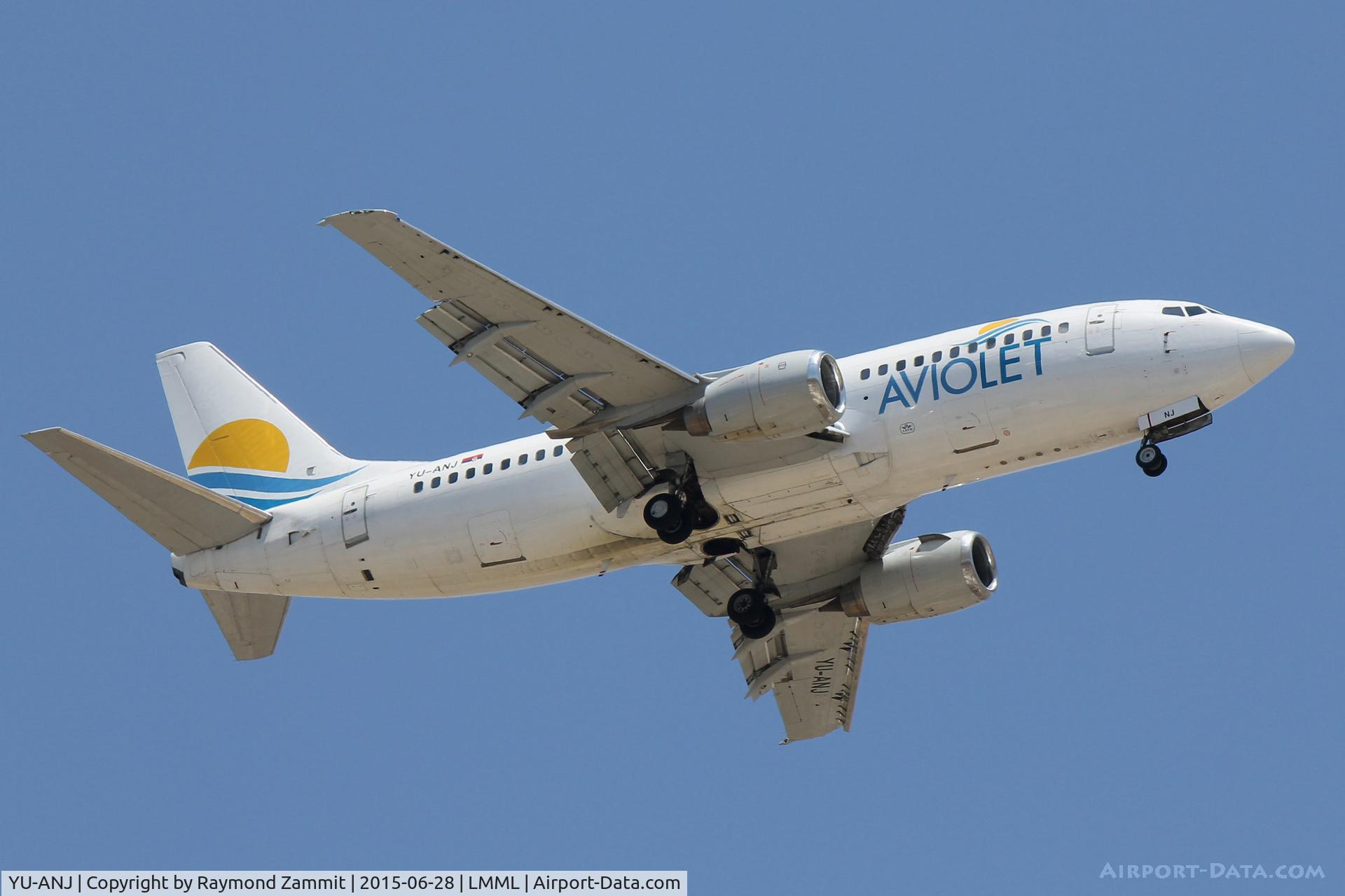 YU-ANJ, 1986 Boeing 737-3H9 C/N 23714/1305, B737-300 YU-ANJ Aviolet