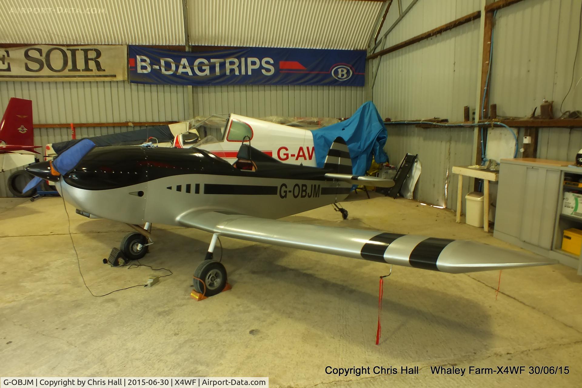 G-OBJM, 2009 Taylor Monoplane C/N PFA 055-14623, at Whaley Farm, Lincolnshire