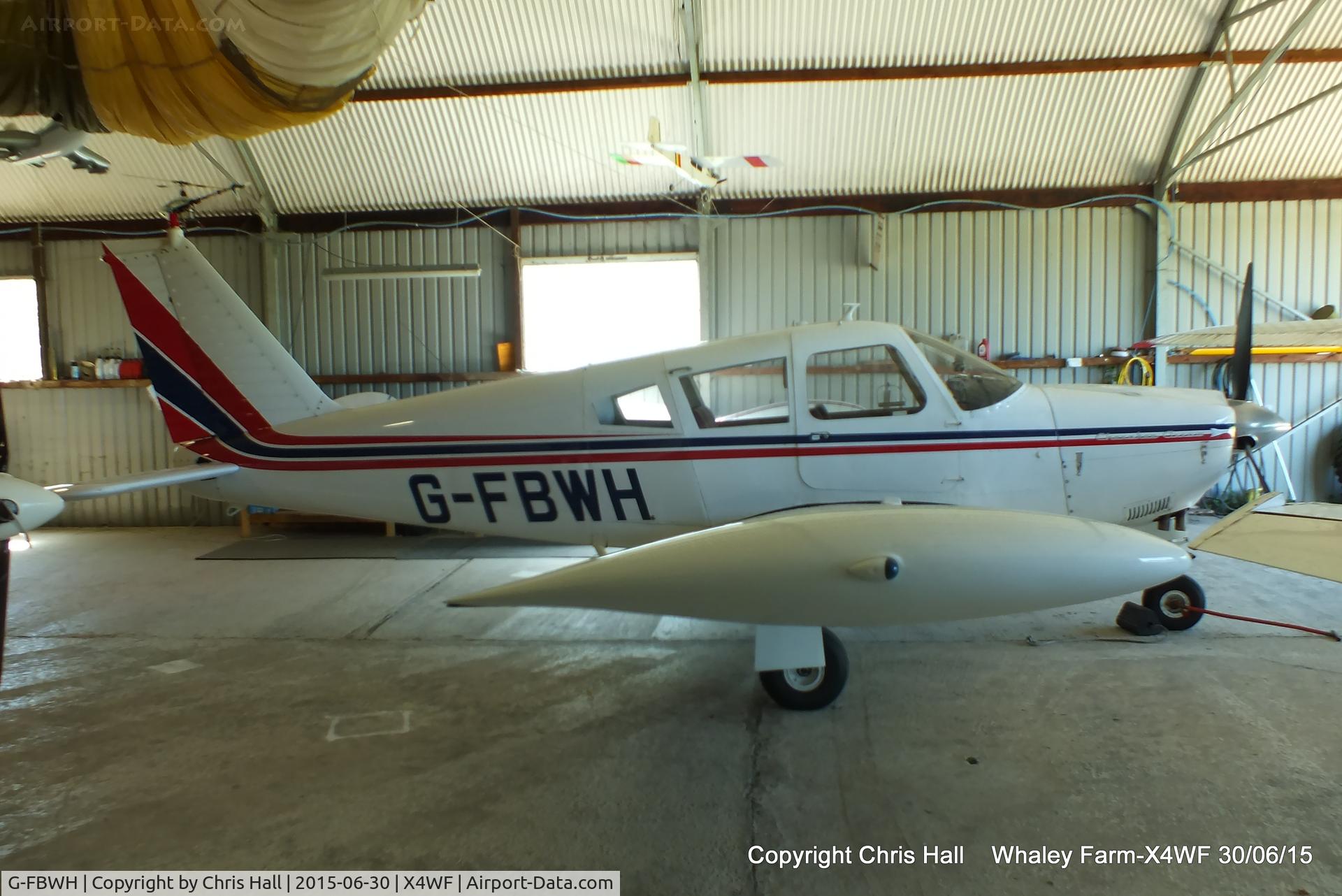 G-FBWH, 1968 Piper PA-28R-180 Cherokee Arrow C/N 28R-30368, at Whaley Farm, Lincolnshire