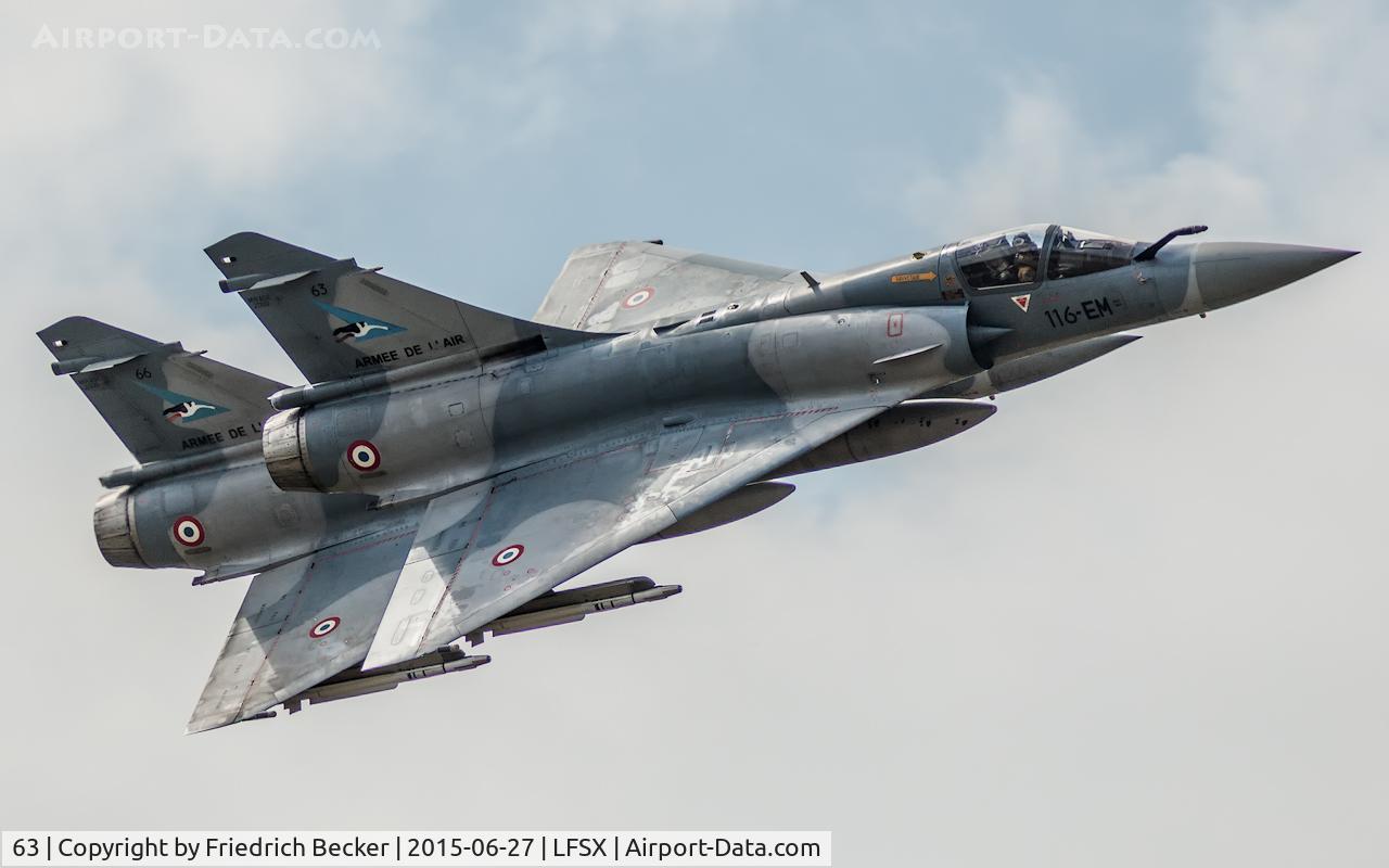 63, Dassault Mirage 2000-5F C/N 281, flying display, Meeting Aérien Luxeuil les Bains