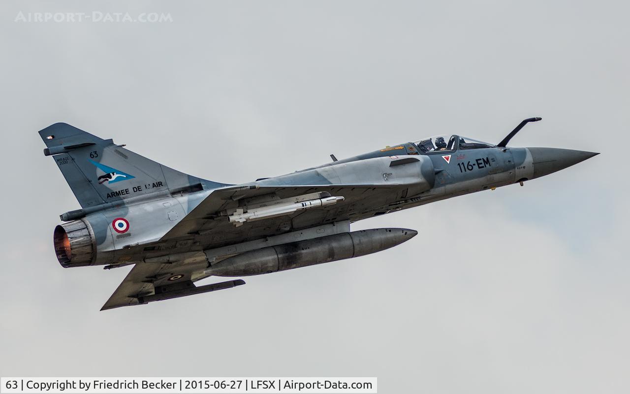 63, Dassault Mirage 2000-5F C/N 281, flying display, Meeting Aérien Luxeuil les Bains