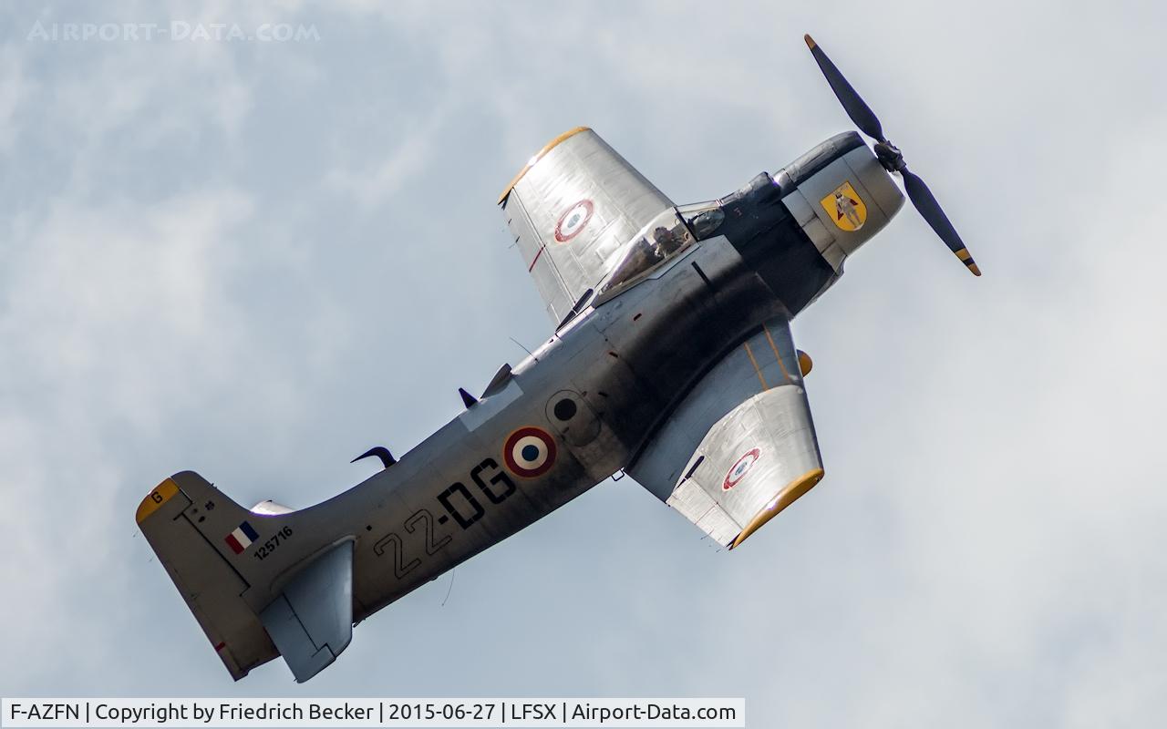 F-AZFN, Douglas AD-4N Skyraider C/N 7609, flying display, Meeting Aérien Luxeuil les Bains