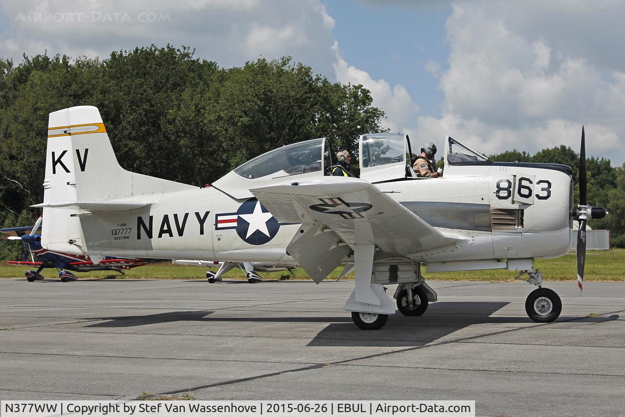 N377WW, 1954 North American T-28B Trojan C/N 200-140, Ursel Avia 2015