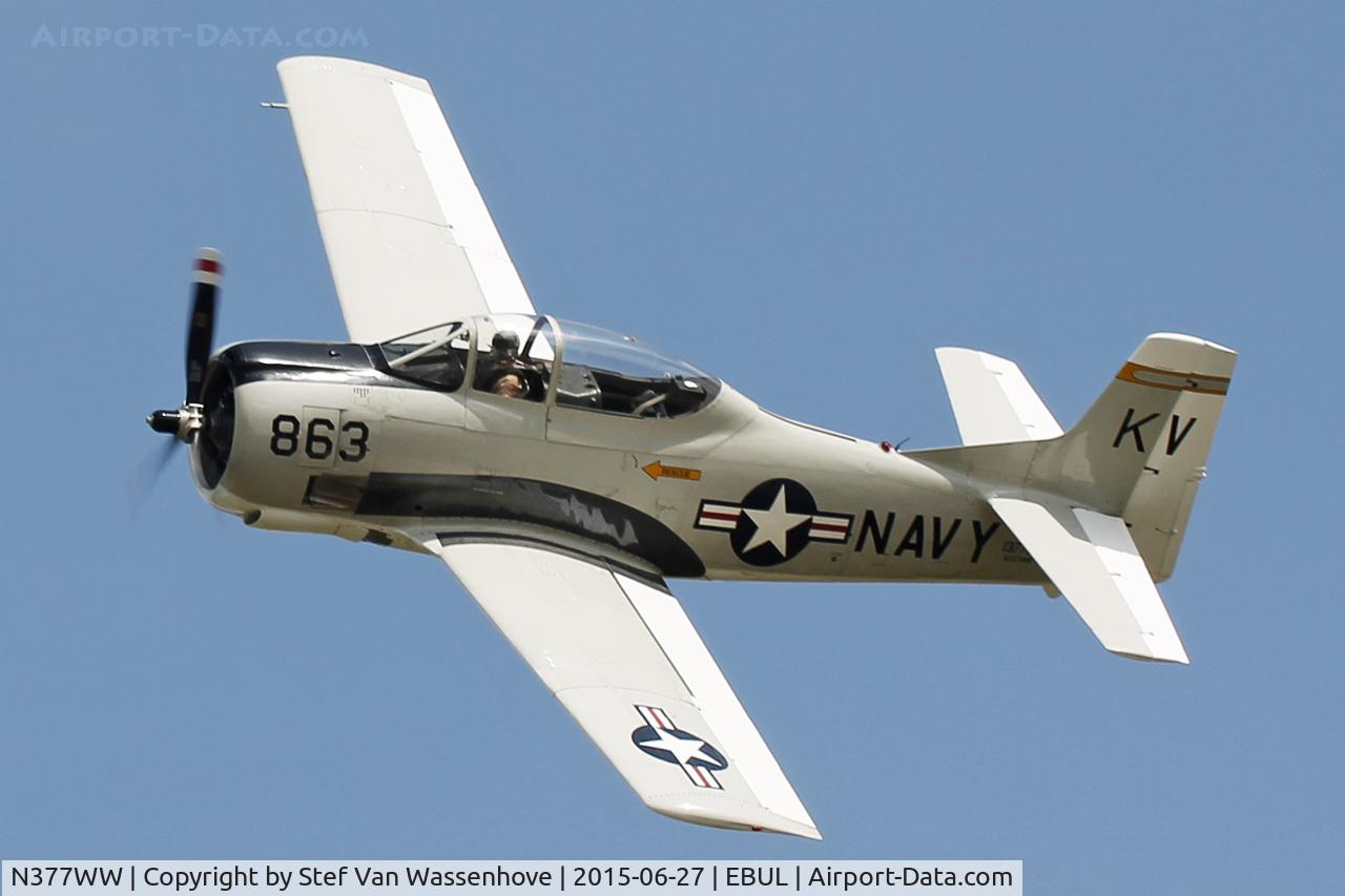 N377WW, 1954 North American T-28B Trojan C/N 200-140, Ursel Avia 2015