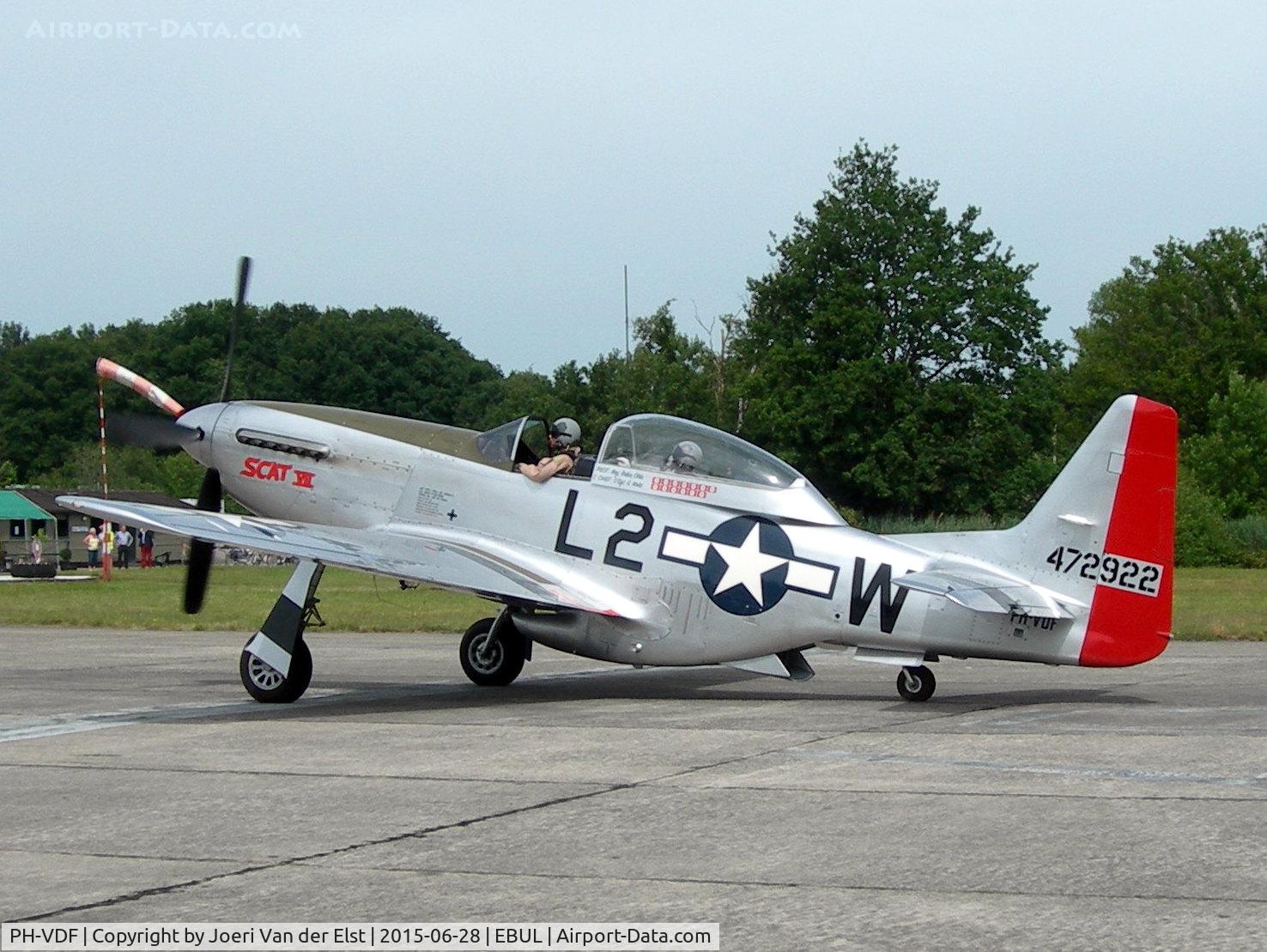 PH-VDF, 1944 North American TF-51D Mustang C/N 122-39381, Ursel Avia 2015