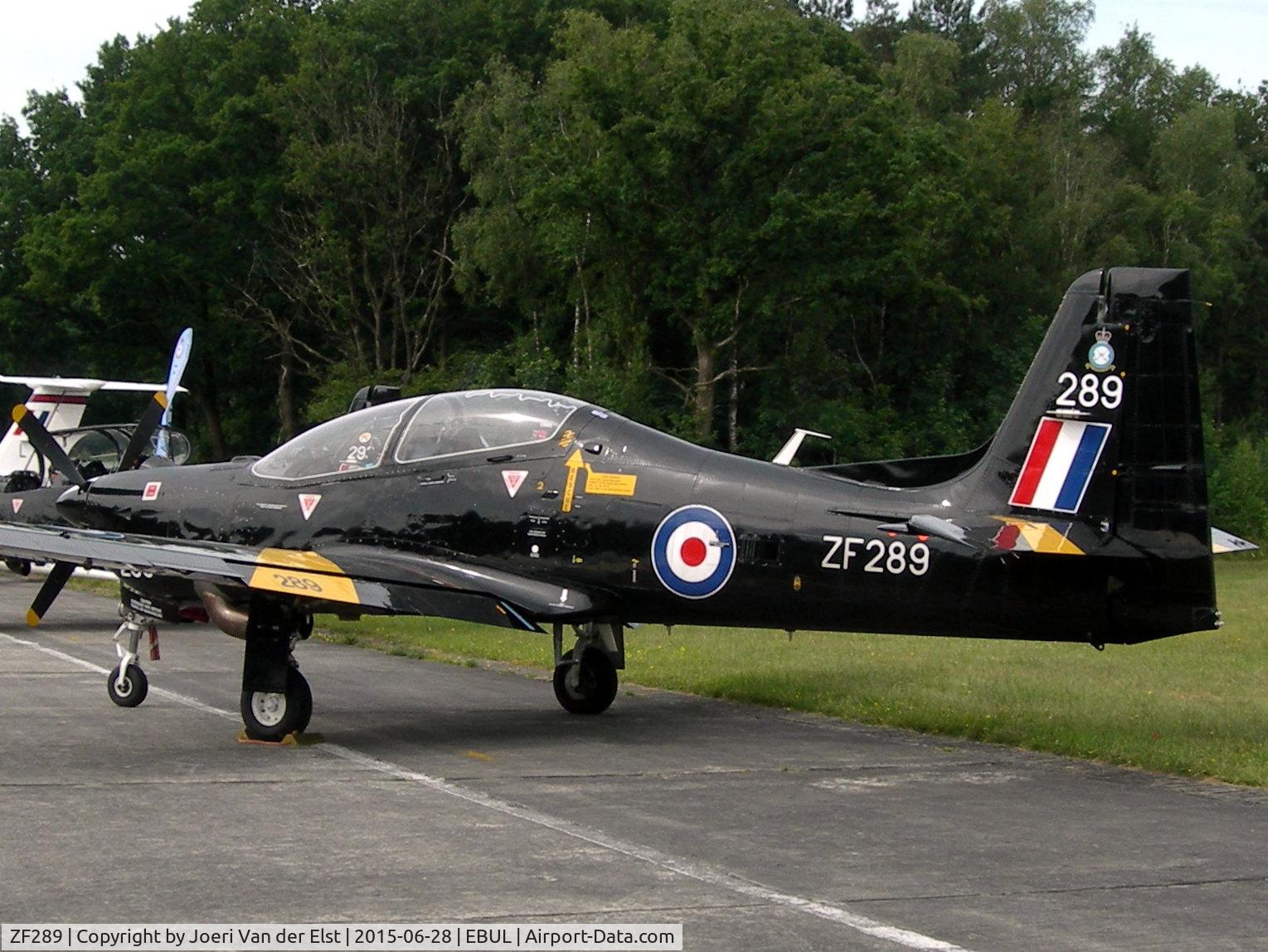ZF289, 1991 Short S-312 Tucano T1 C/N S087/T60, Ursel Avia 2015