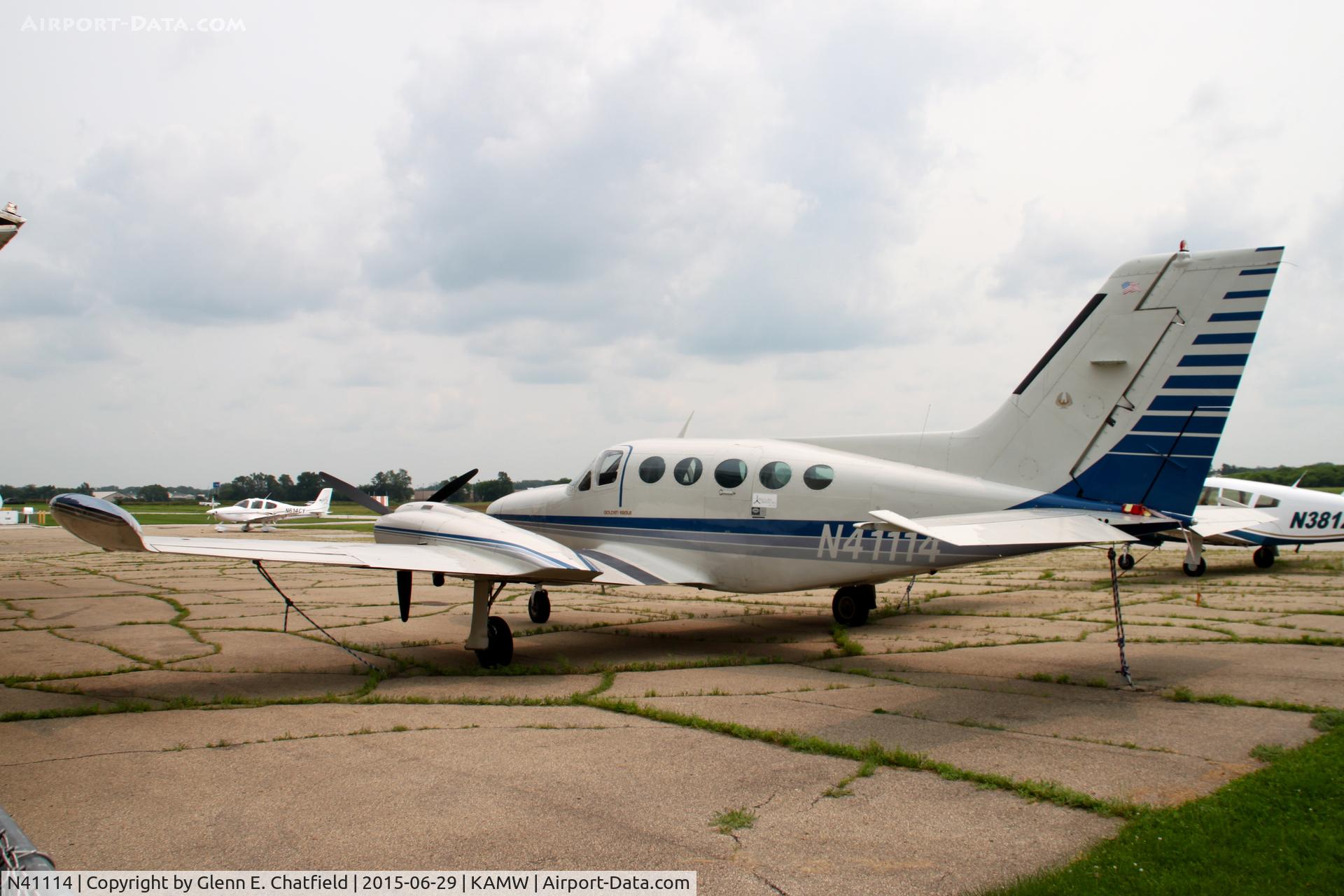 N41114, 1973 Cessna 421B Golden Eagle C/N 421B0458, Found on the ramp.