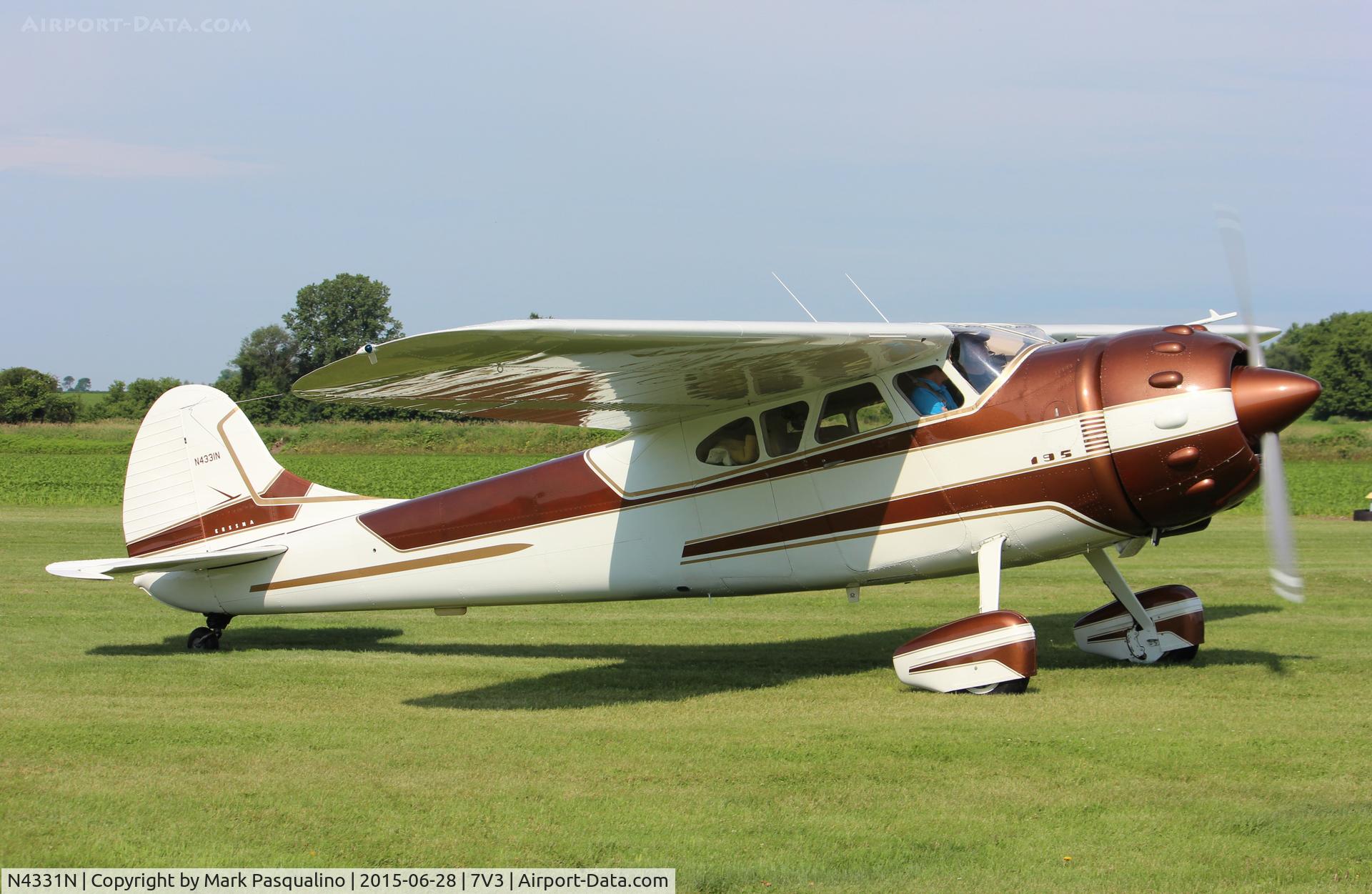 N4331N, 1947 Cessna 195 C/N 7078, Cessna 195