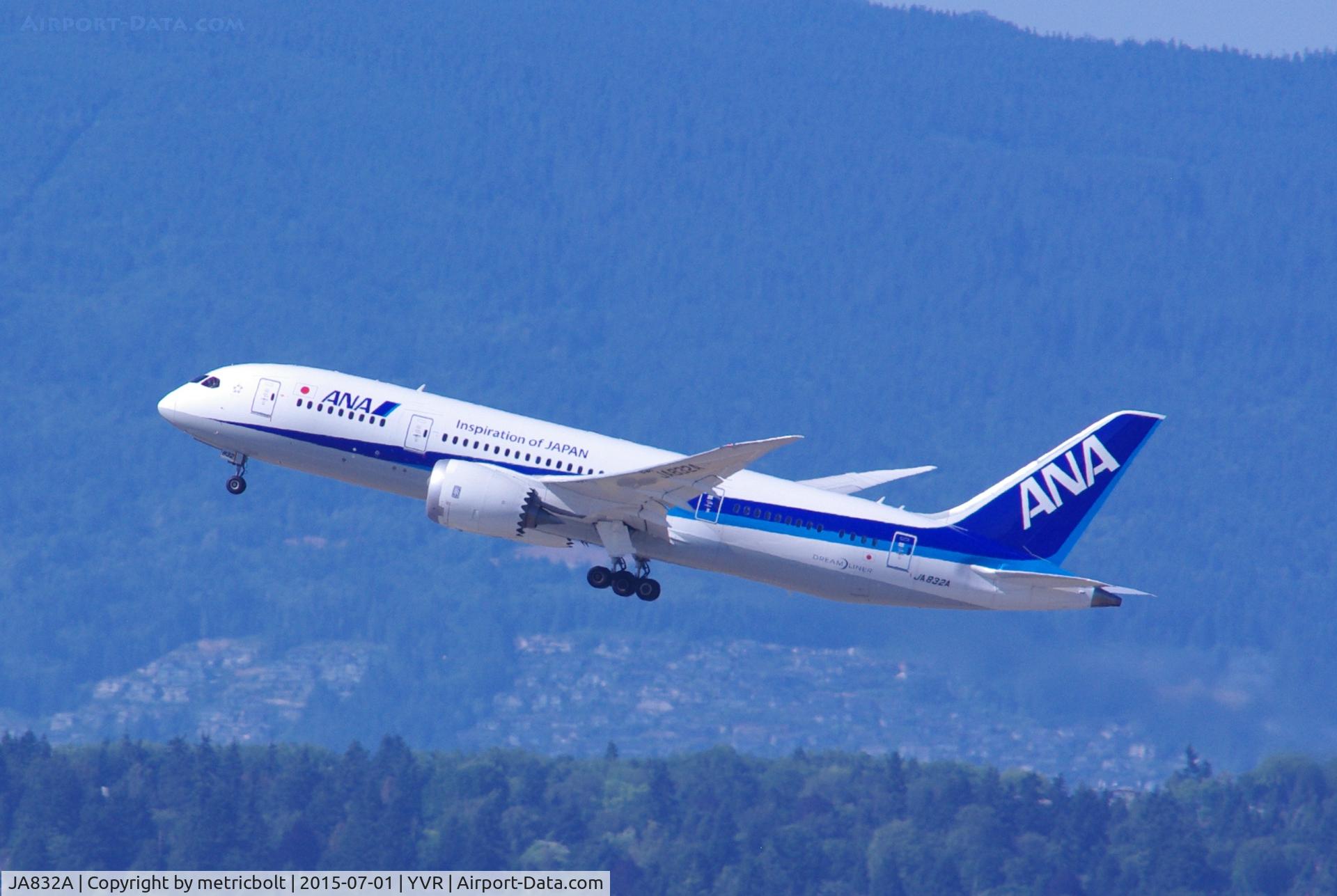 JA832A, 2014 Boeing 787-8 Dreamliner C/N 42249, ANA begins B787 service YVR-NRT