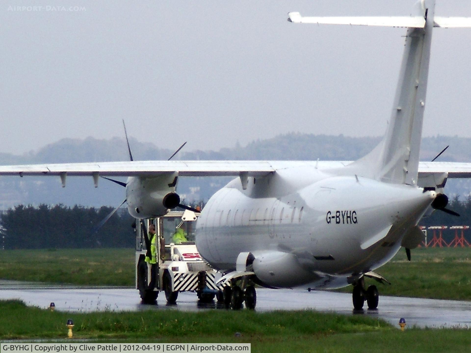 G-BYHG, 1998 Dornier 328-100 C/N 3098, On tow to the flightline at Dundee Riverside Airport EGPN