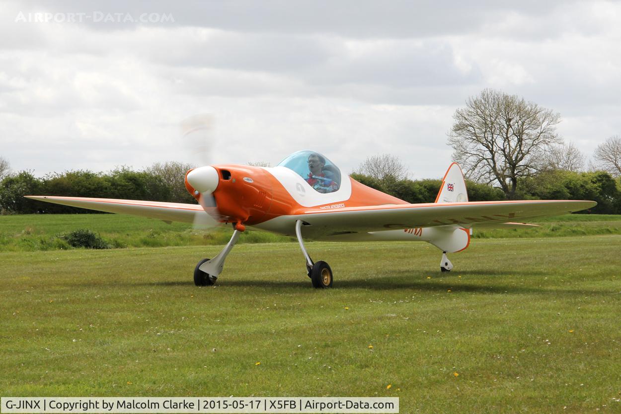 G-JINX, 2013 Silence Twister C/N LAA 329-15102, Silence Twister taxiing out to perform at the opening of Fishburn Airfield's new clubhouse, May 16th 2015.