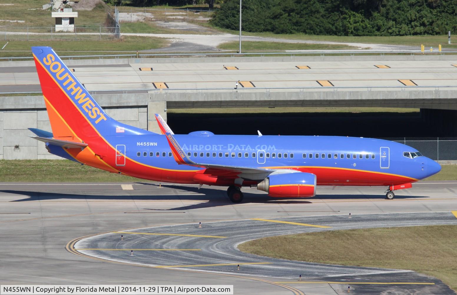 N455WN, 2004 Boeing 737-7H4 C/N 32462, Southwest