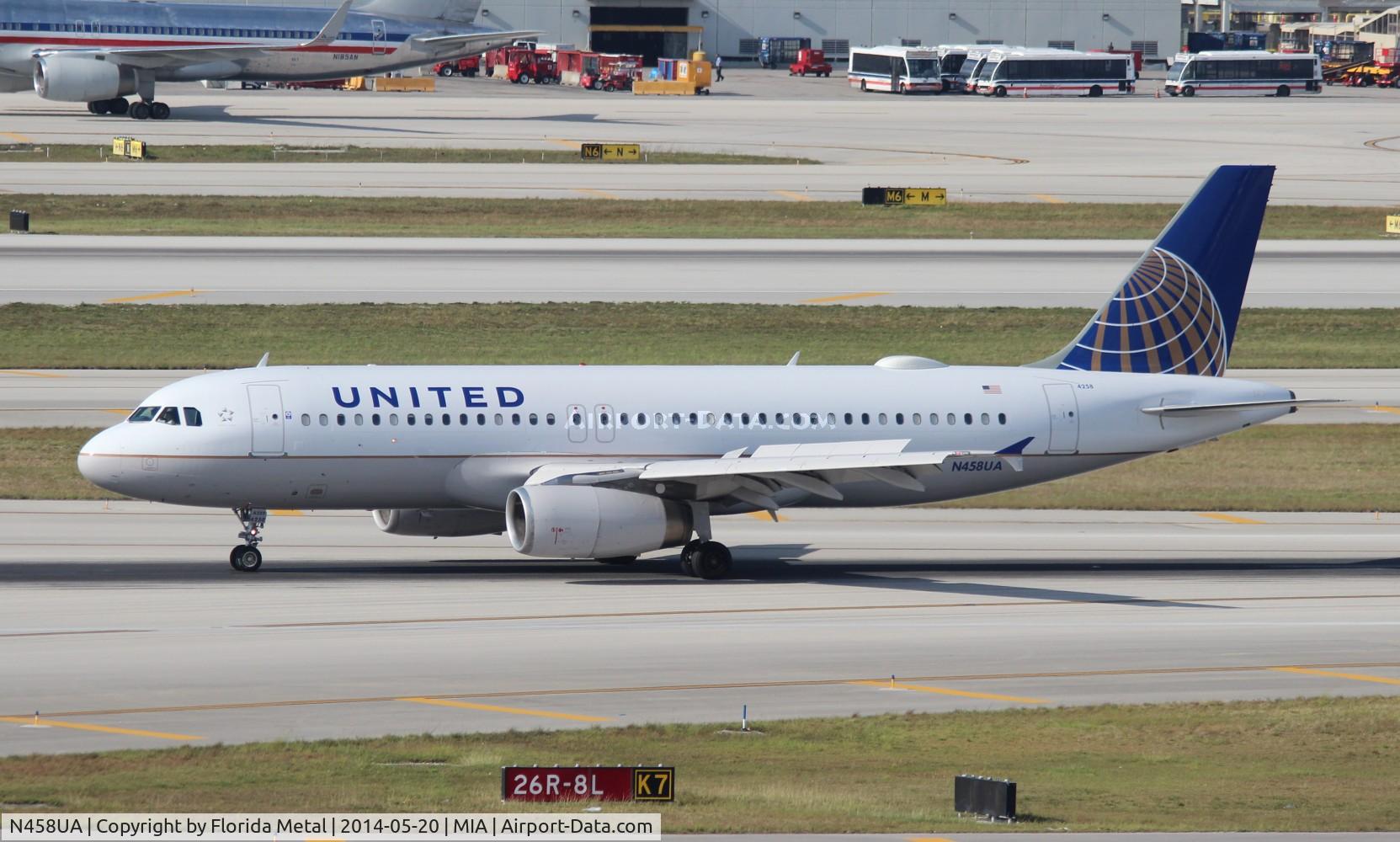 N458UA, 2000 Airbus A320-232 C/N 1163, United