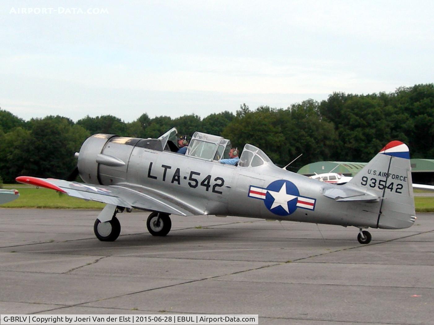 G-BRLV, 1954 Canadian Car & Foundry T-6 Harvard Mk.4 C/N CCF4-194, Ursel Avia 2015