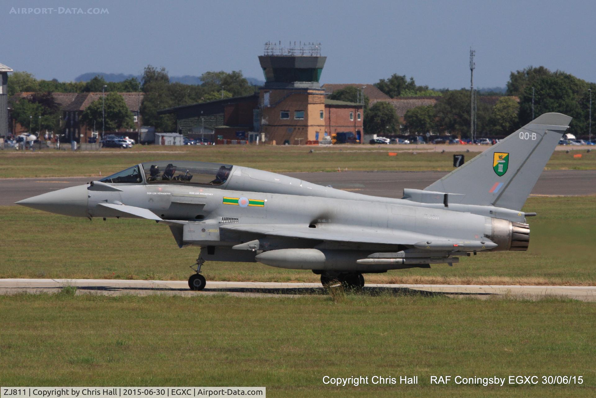 ZJ811, 2005 Eurofighter EF-2000 Typhoon T3 C/N 0049/BT012, RAF 3 Sqn