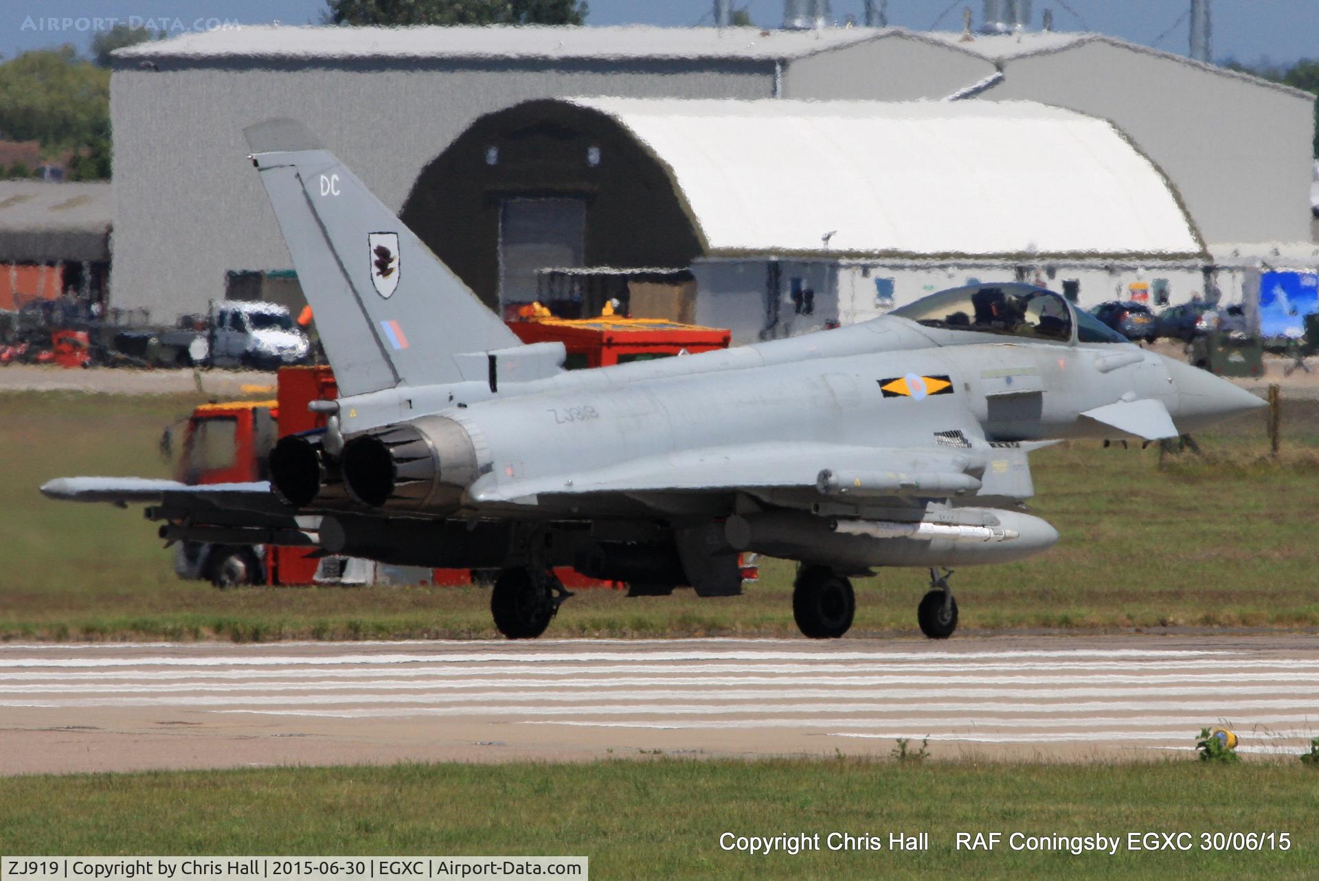 ZJ919, 2006 Eurofighter EF-2000 Typhoon FGR4 C/N 0064/BS010, RAF 11(F) Sqn