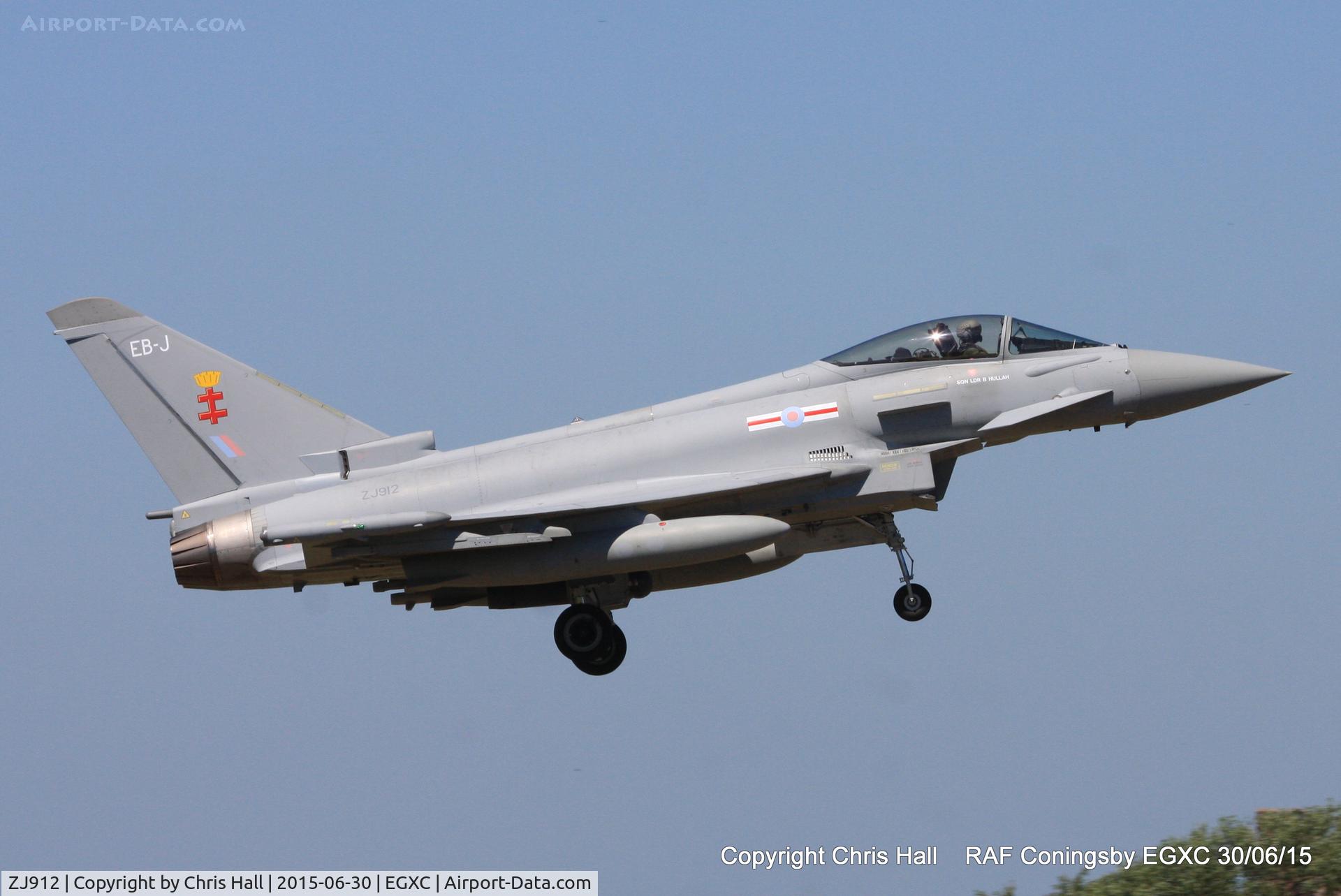 ZJ912, 2004 Eurofighter EF-2000 Typhoon FGR4 C/N 0044/BS003, RAF 41(R) Sqn