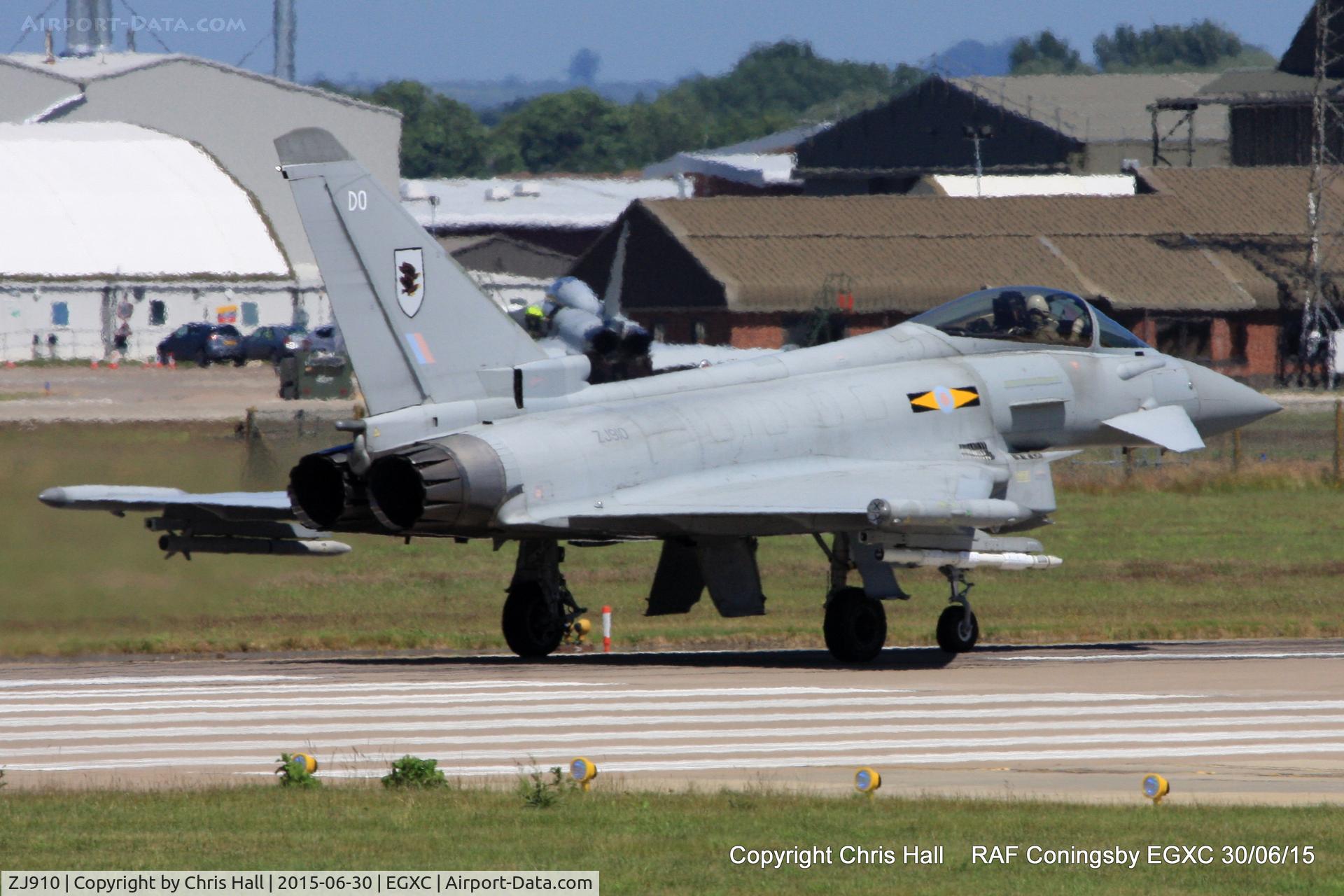 ZJ910, 2007 Eurofighter EF-2000 Typhoon FGR4 C/N 0037/BS001, RAF 11(F) Sqn