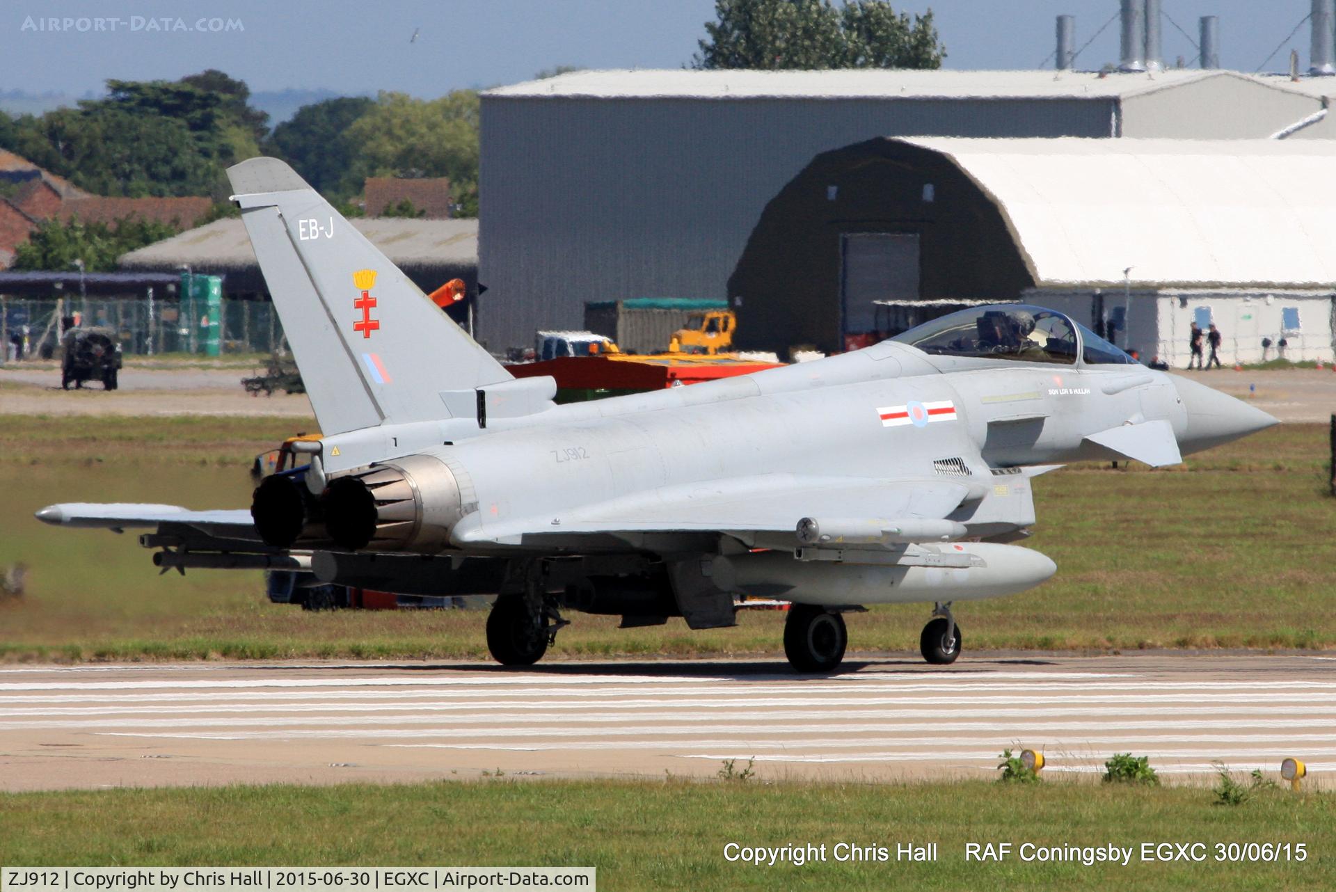 ZJ912, 2004 Eurofighter EF-2000 Typhoon FGR4 C/N 0044/BS003, RAF 41(R) Sqn