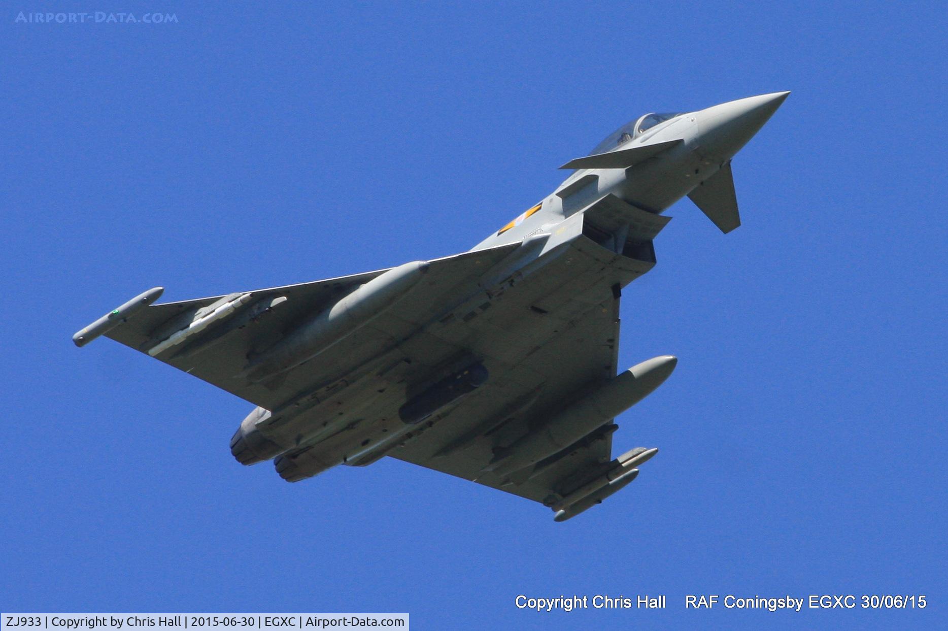 ZJ933, 2006 Eurofighter EF-2000 Typhoon FGR4 C/N 0108/BS024, RAF 11(F) Sqn