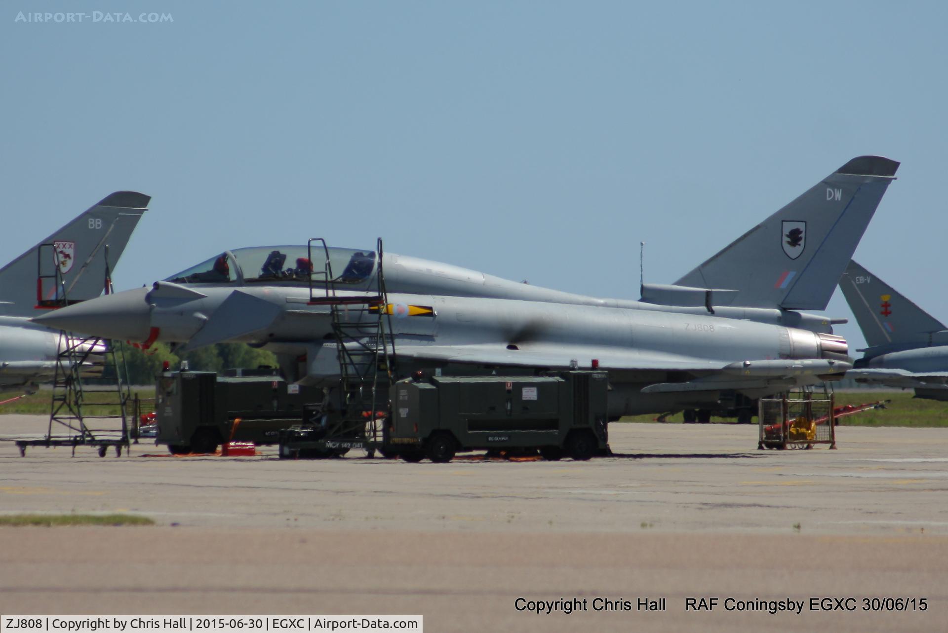 ZJ808, 2004 Eurofighter EF-2000 Typhoon T3 C/N 0028/BT009, RAF 11(F) Sqn