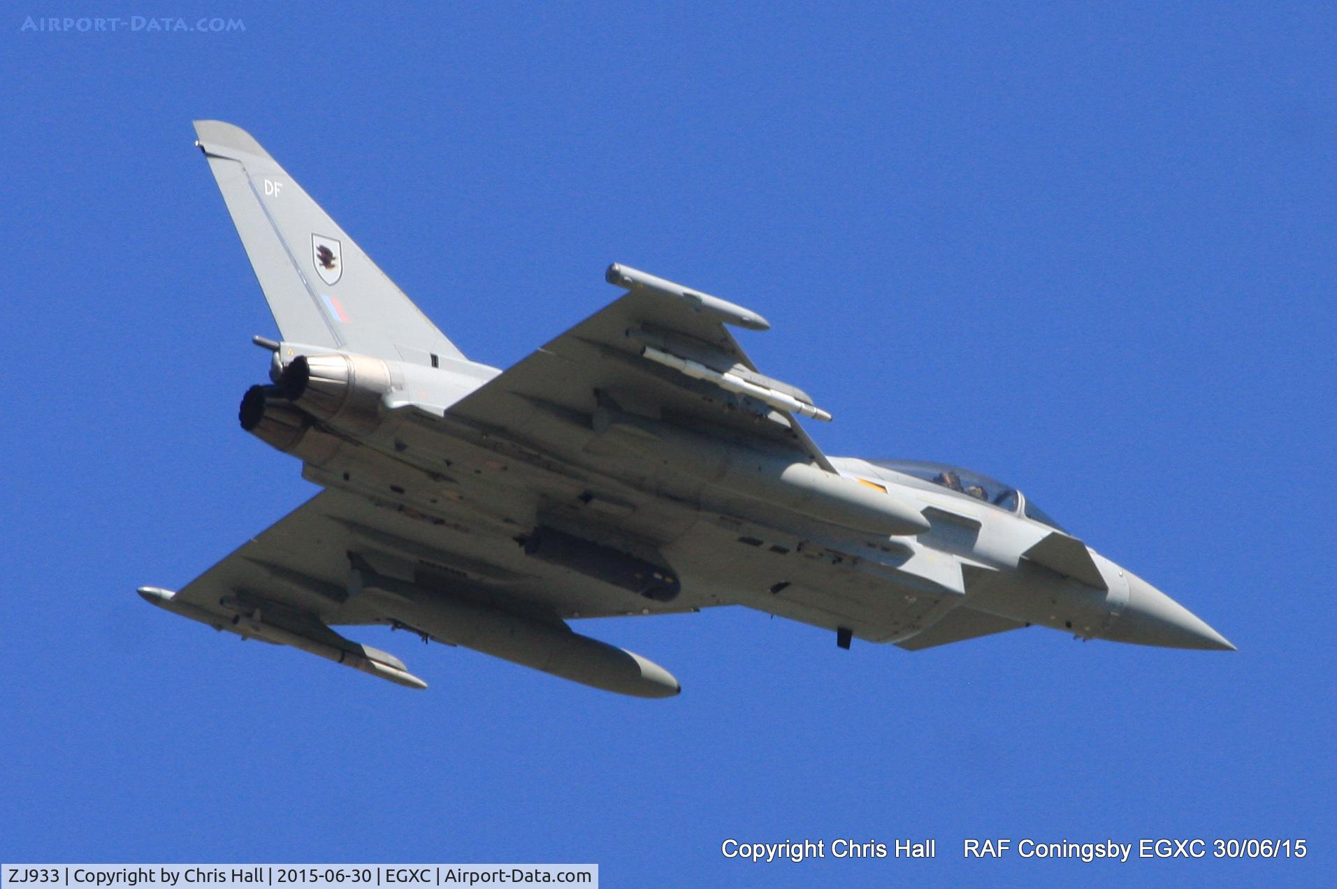 ZJ933, 2006 Eurofighter EF-2000 Typhoon FGR4 C/N 0108/BS024, RAF 11(F) Sqn
