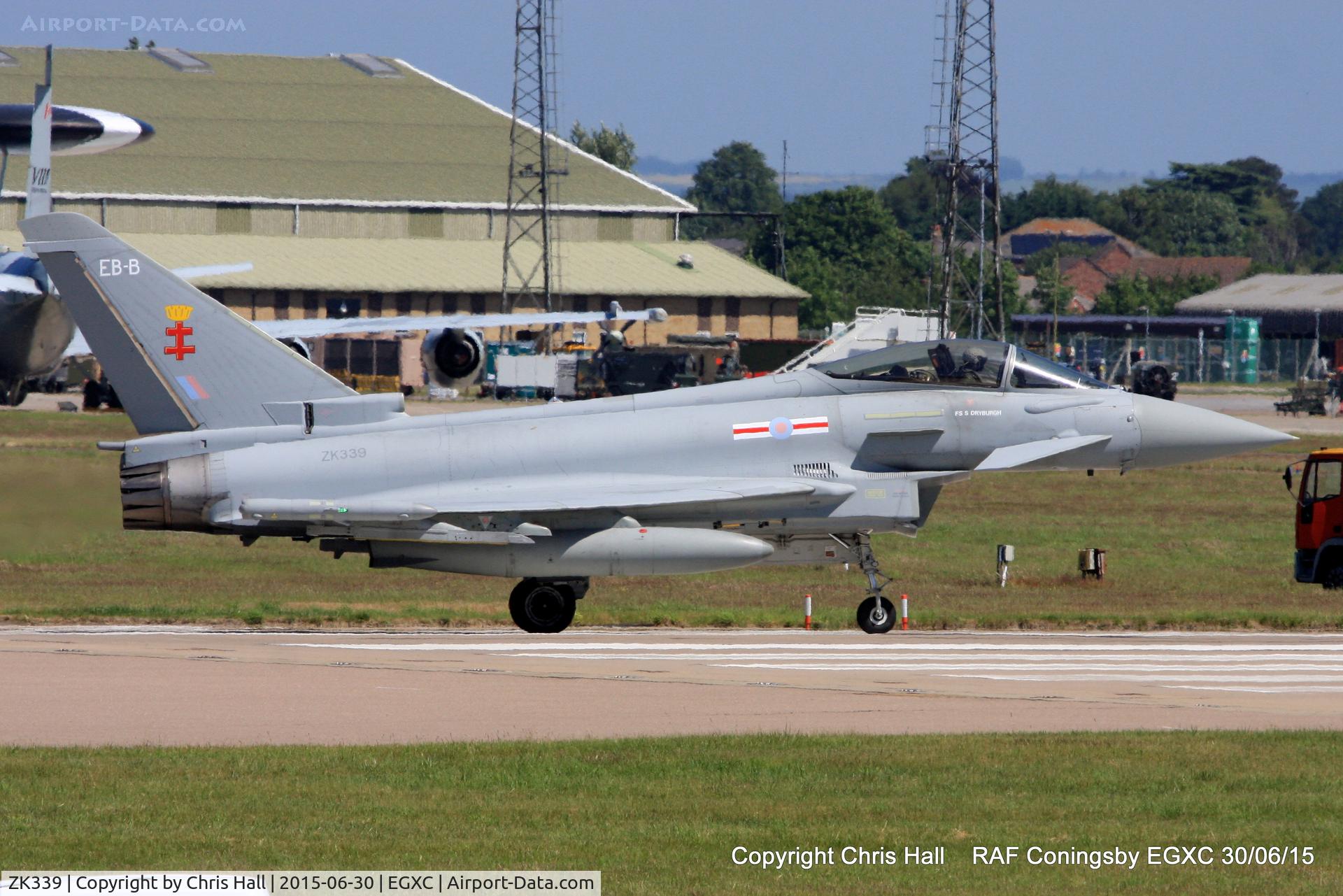 ZK339, 2012 Eurofighter EF-2000 Typhoon FGR4 C/N BS100/366, RAF 41(R) Sqn