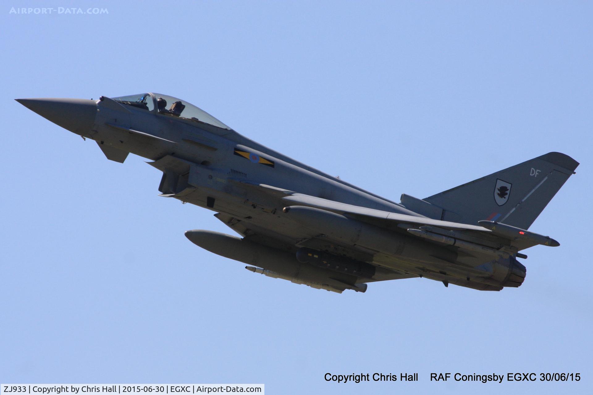 ZJ933, 2006 Eurofighter EF-2000 Typhoon FGR4 C/N 0108/BS024, RAF 11(F) Sqn