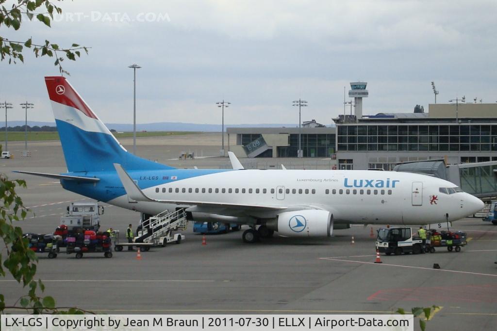 LX-LGS, 2005 Boeing 737-7C9 C/N 33956, Luxembourg - Findel Airport is the country's only International Airport with a handling capacity of 2 million passengers ++/year. Hub for Luxair & Cargolux.