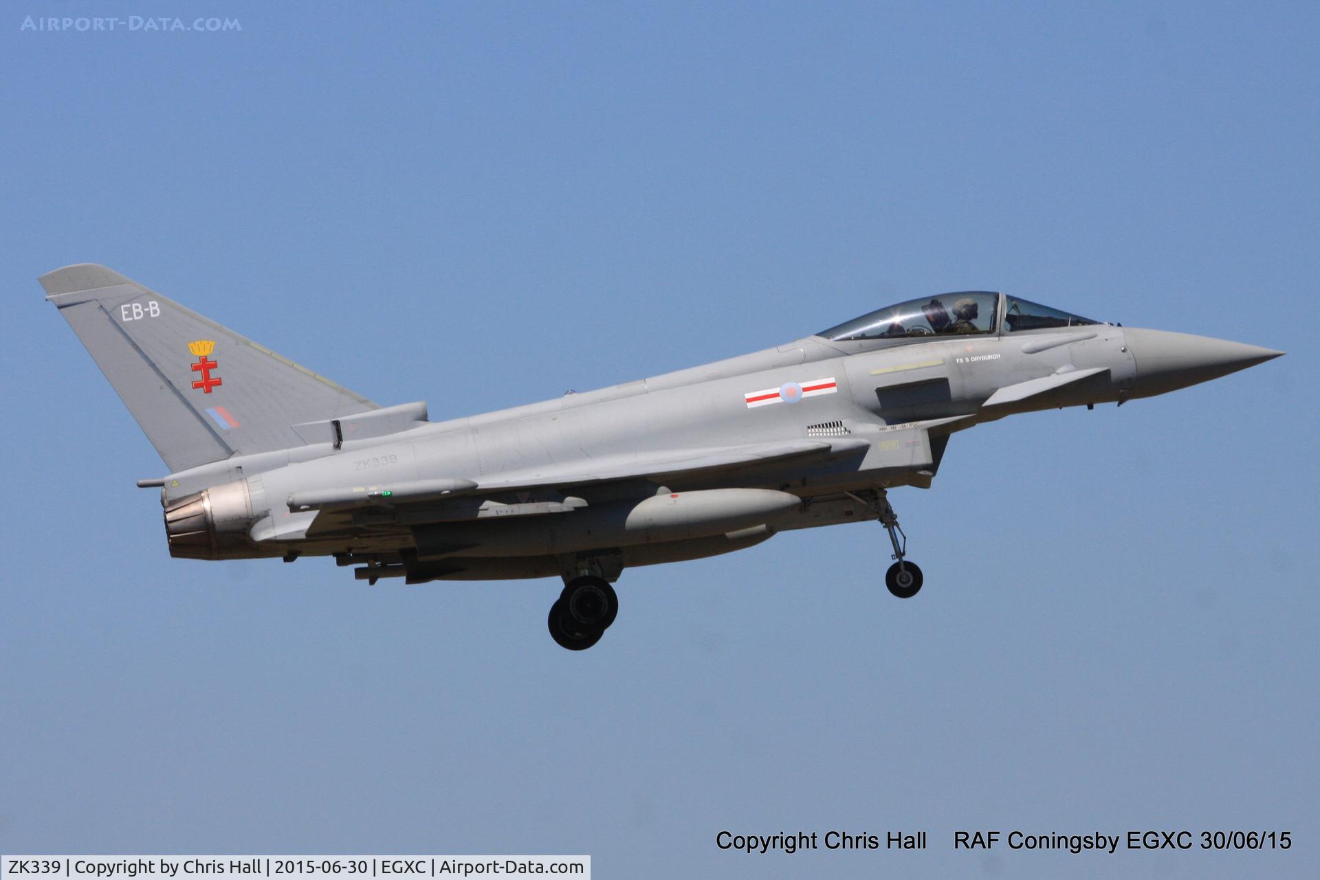 ZK339, 2012 Eurofighter EF-2000 Typhoon FGR4 C/N BS100/366, RAF 41(R) Sqn