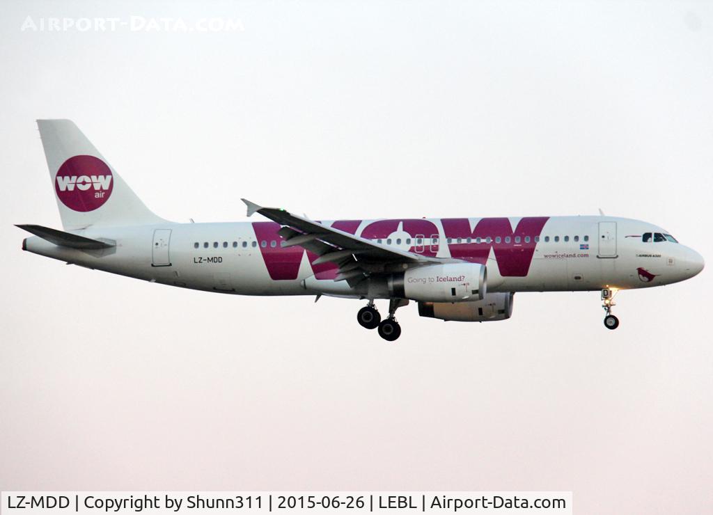 LZ-MDD, 2010 Airbus A320-232 C/N 4305, Landing rwy 25R