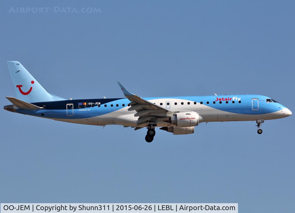 OO-JEM, 2013 Embraer 190STD (ERJ-190-100STD) C/N 19000603, Landing rwy 25R