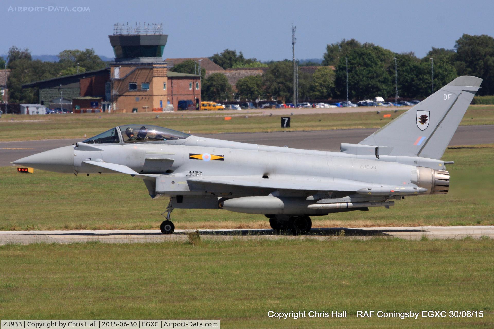 ZJ933, 2006 Eurofighter EF-2000 Typhoon FGR4 C/N 0108/BS024, RAF 11(F) Sqn