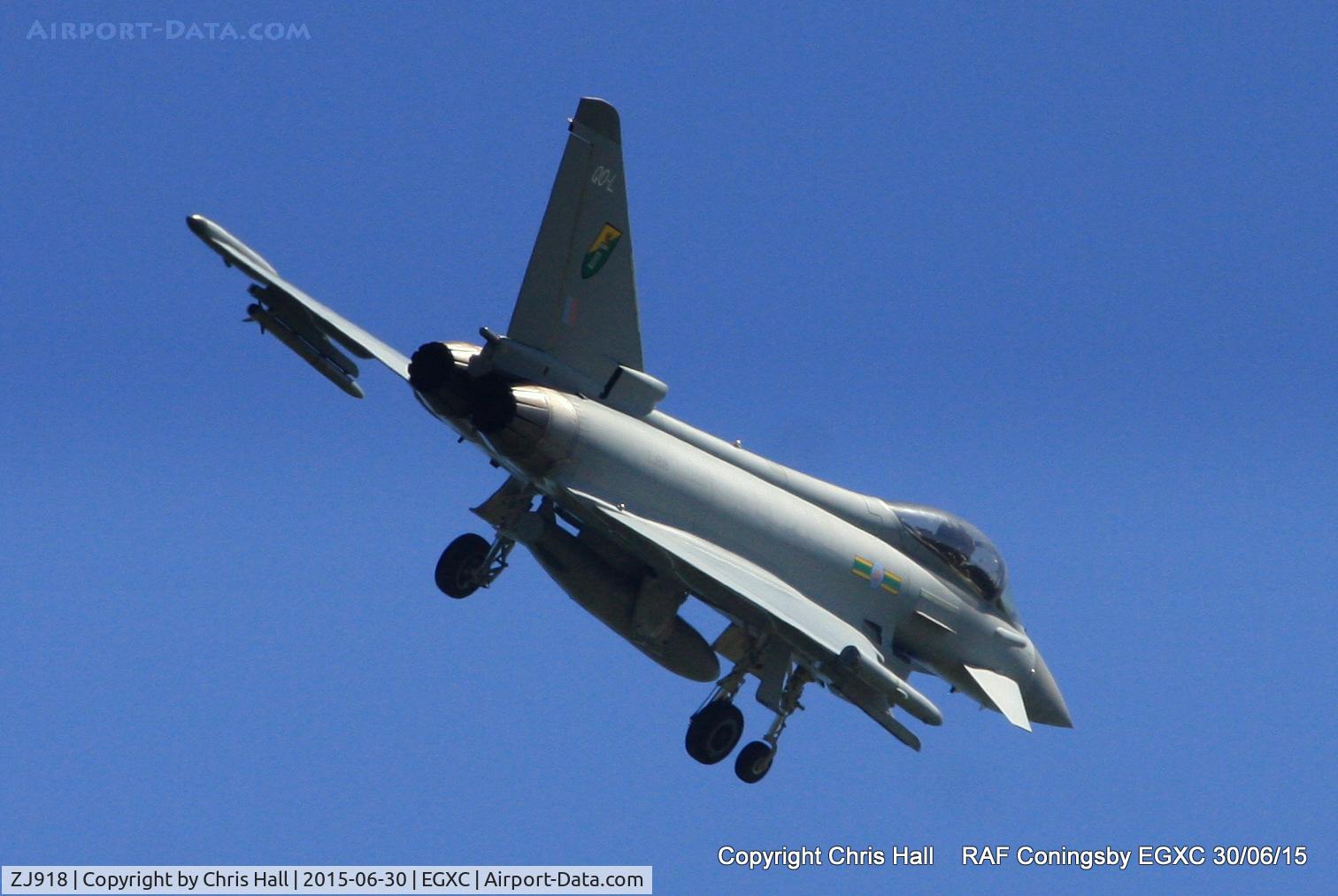 ZJ918, 2005 Eurofighter EF-2000 Typhoon FGR4 C/N 0062/BS009, RAF 3 Sqn