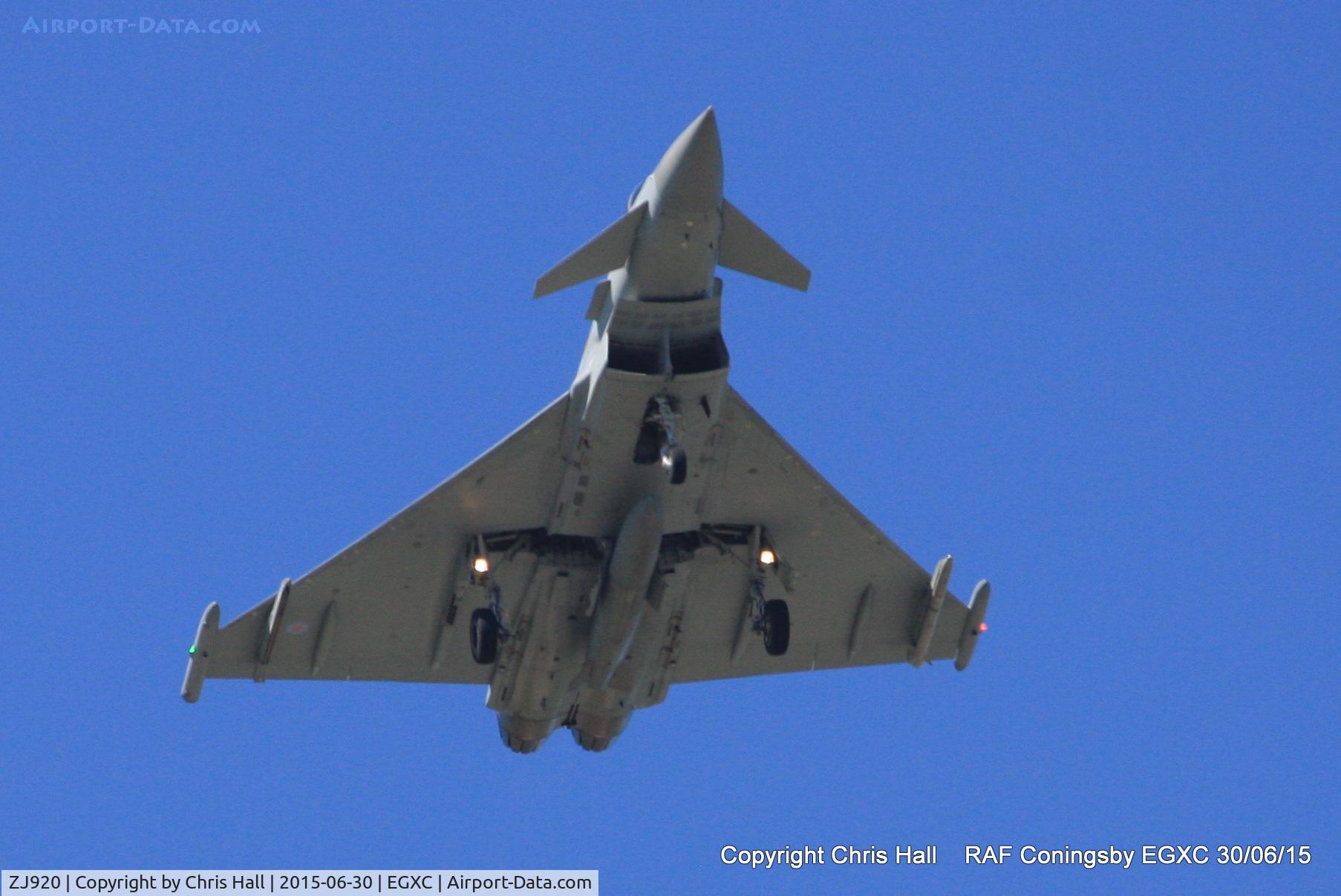 ZJ920, 2005 Eurofighter EF-2000 Typhoon FGR4 C/N 0067/BS011, RAF 3 Sqn