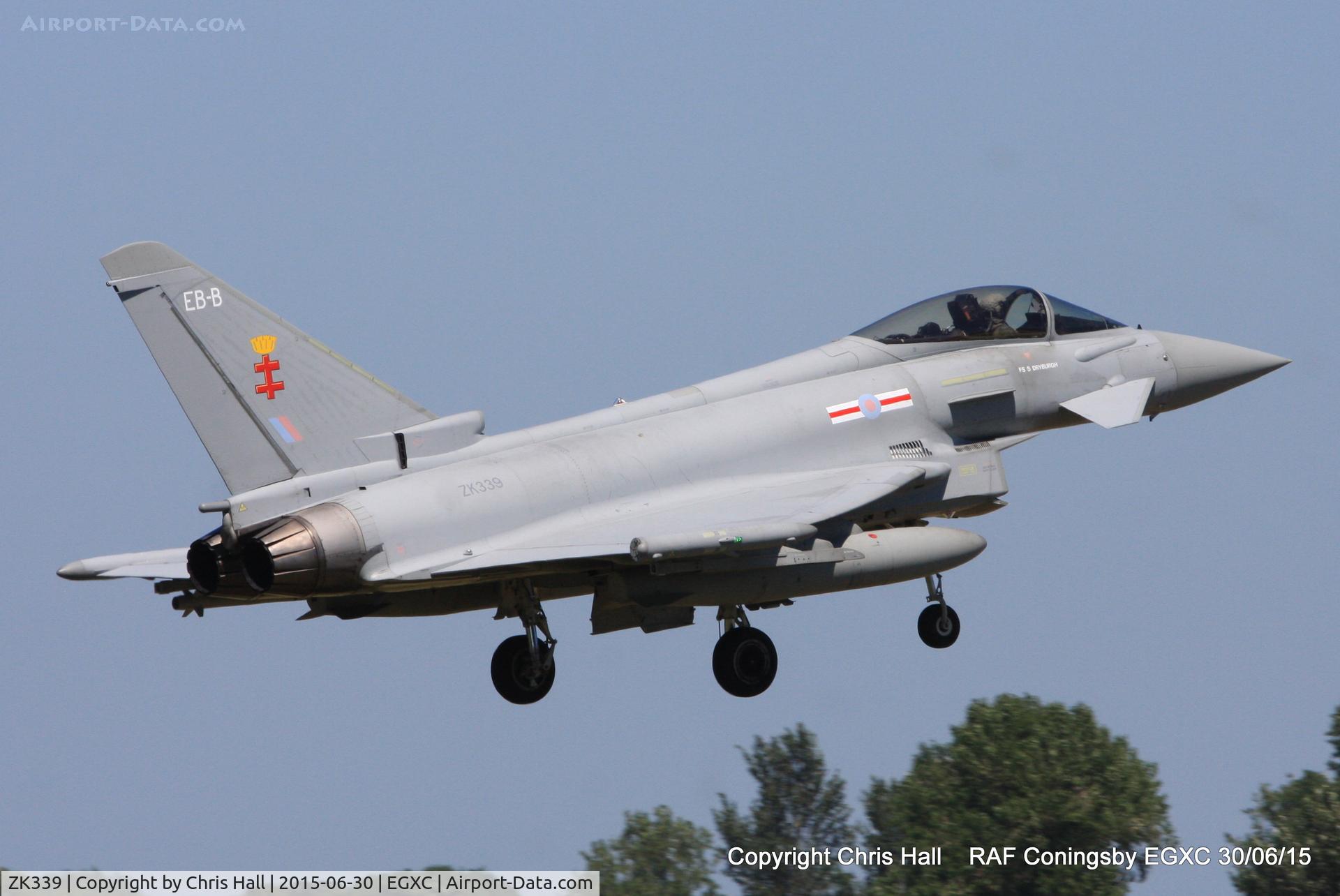 ZK339, 2012 Eurofighter EF-2000 Typhoon FGR4 C/N BS100/366, RAF 41(R) Sqn