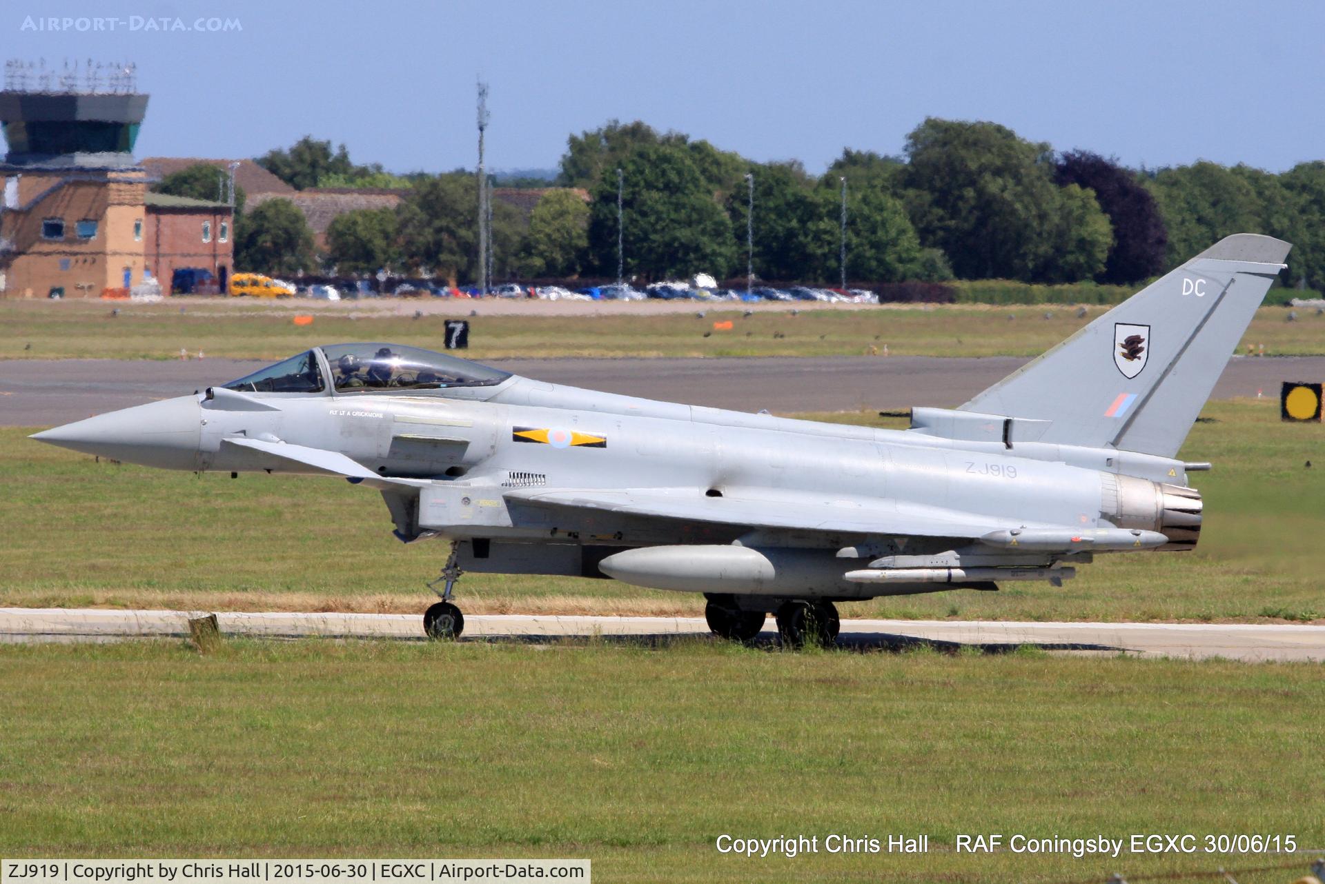 ZJ919, 2006 Eurofighter EF-2000 Typhoon FGR4 C/N 0064/BS010, RAF 11(F) Sqn