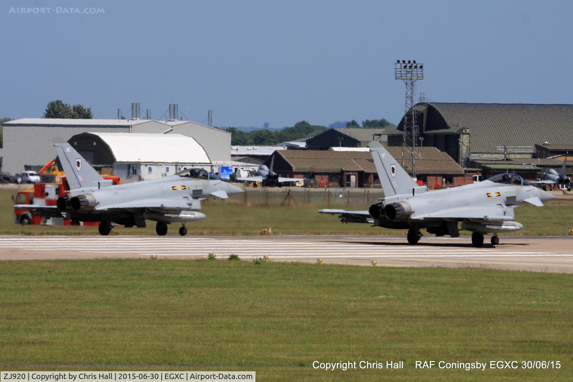 ZJ920, 2005 Eurofighter EF-2000 Typhoon FGR4 C/N 0067/BS011, RAF 3 Sqn