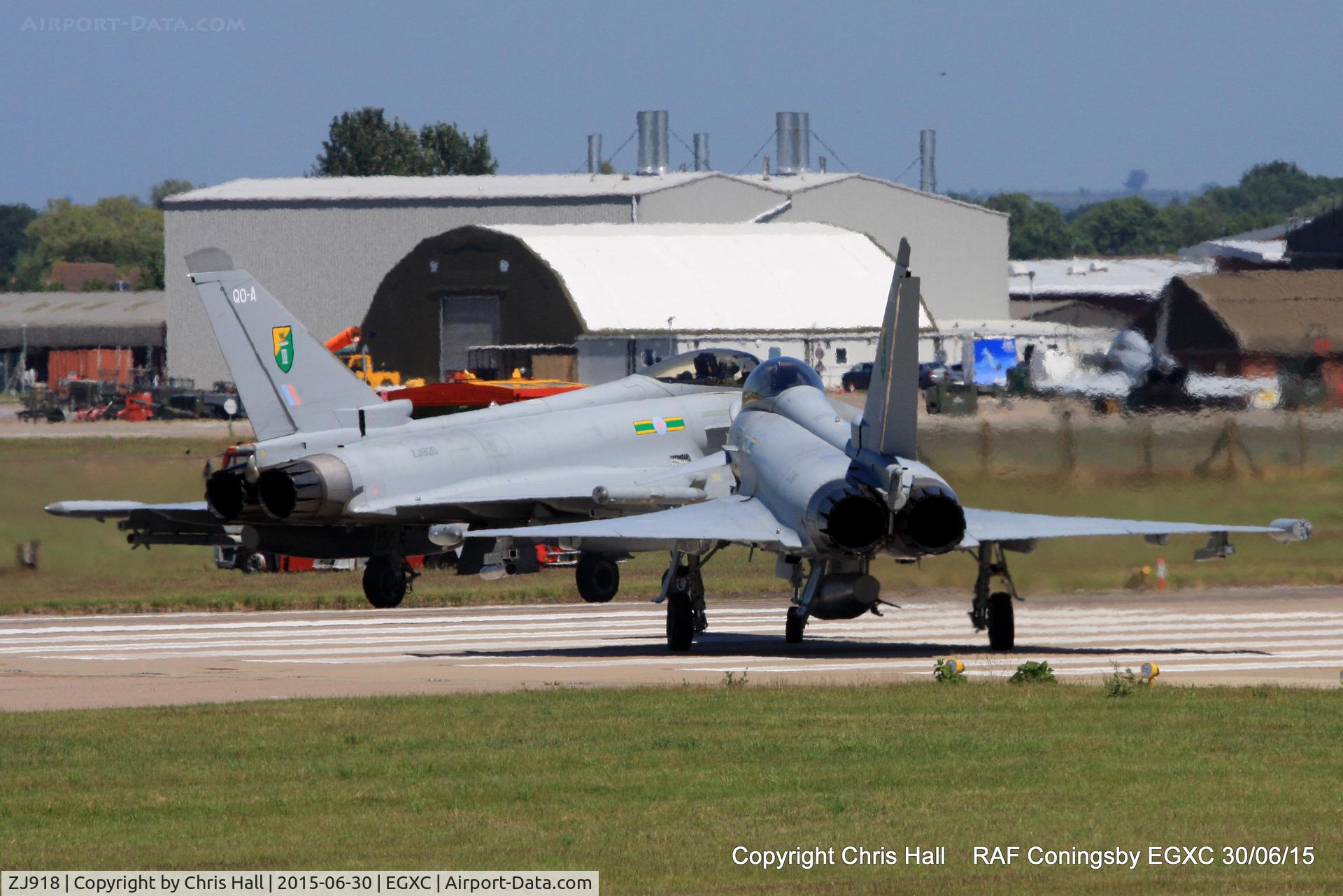 ZJ918, 2005 Eurofighter EF-2000 Typhoon FGR4 C/N 0062/BS009, RAF 3 Sqn