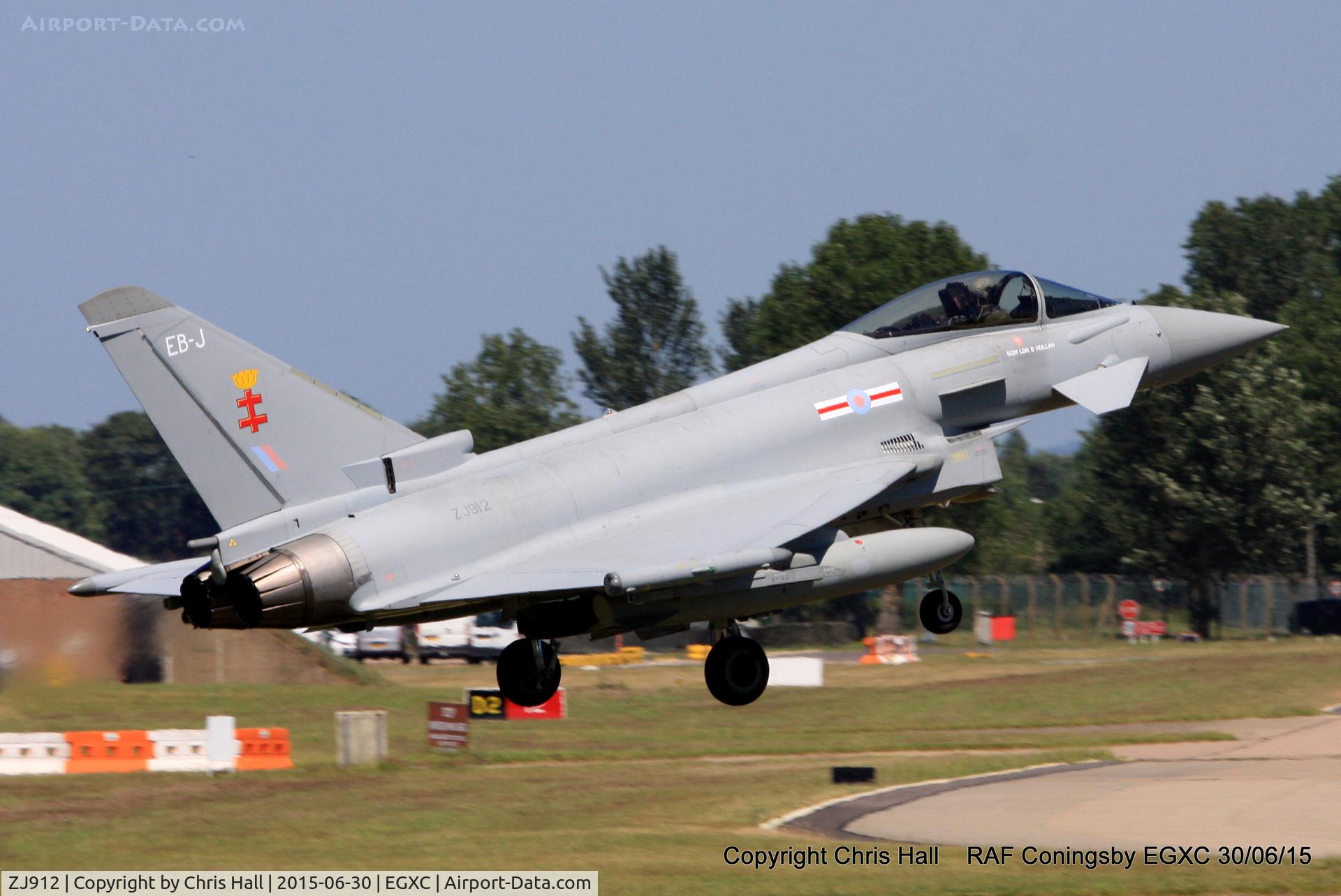 ZJ912, 2004 Eurofighter EF-2000 Typhoon FGR4 C/N 0044/BS003, RAF 41(R) Sqn