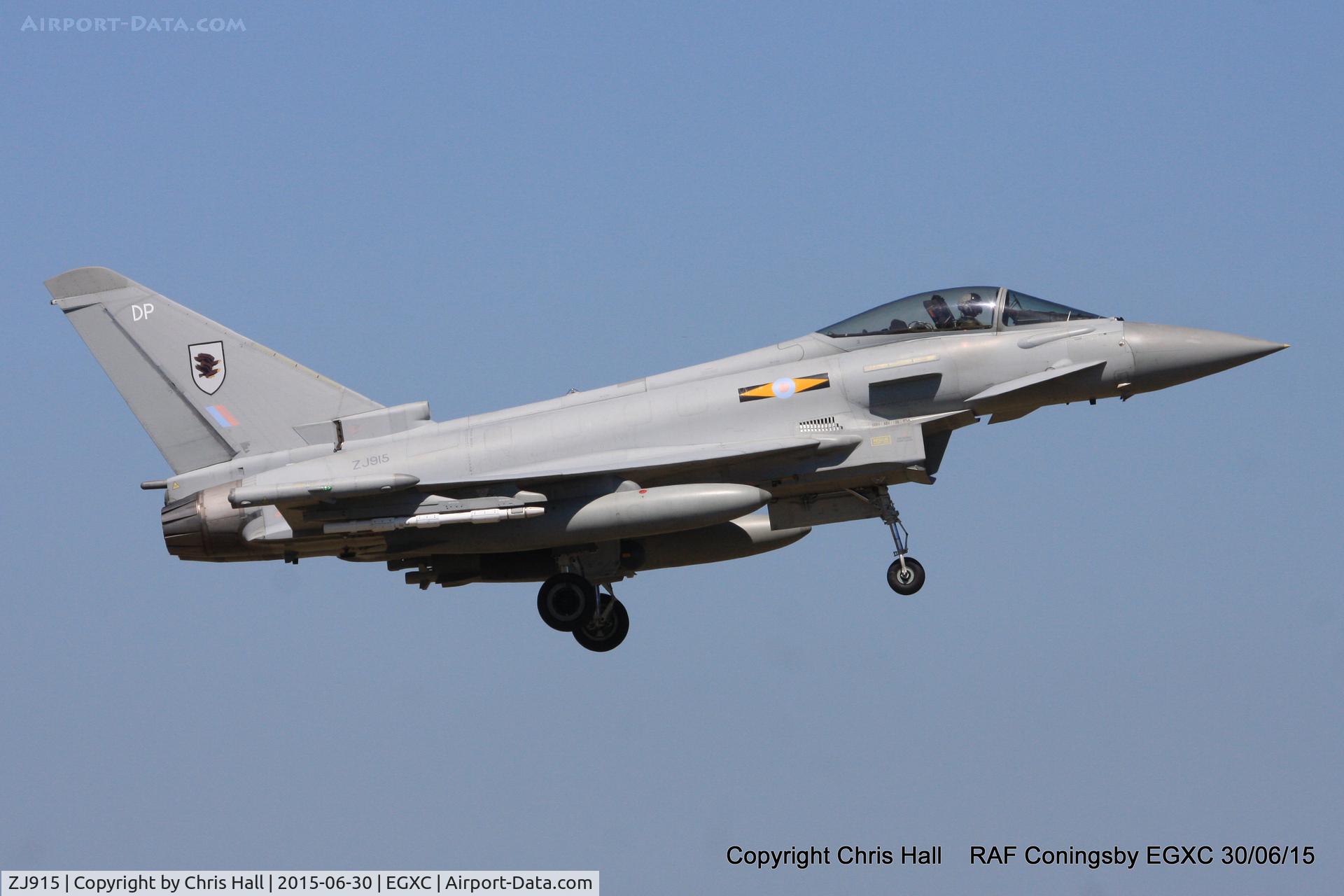 ZJ915, 2005 Eurofighter EF-2000 Typhoon FGR4 C/N 0053/BS006, RAF 11 Sqn